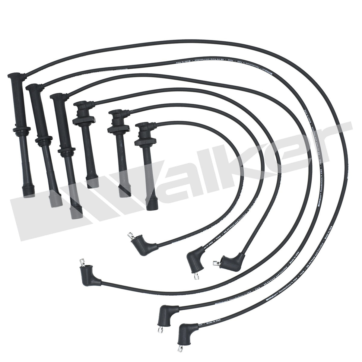 Walker Products ThunderCore PRO 924-1306 Spark Plug Wire Set 7MM 6-CYL 924-1306