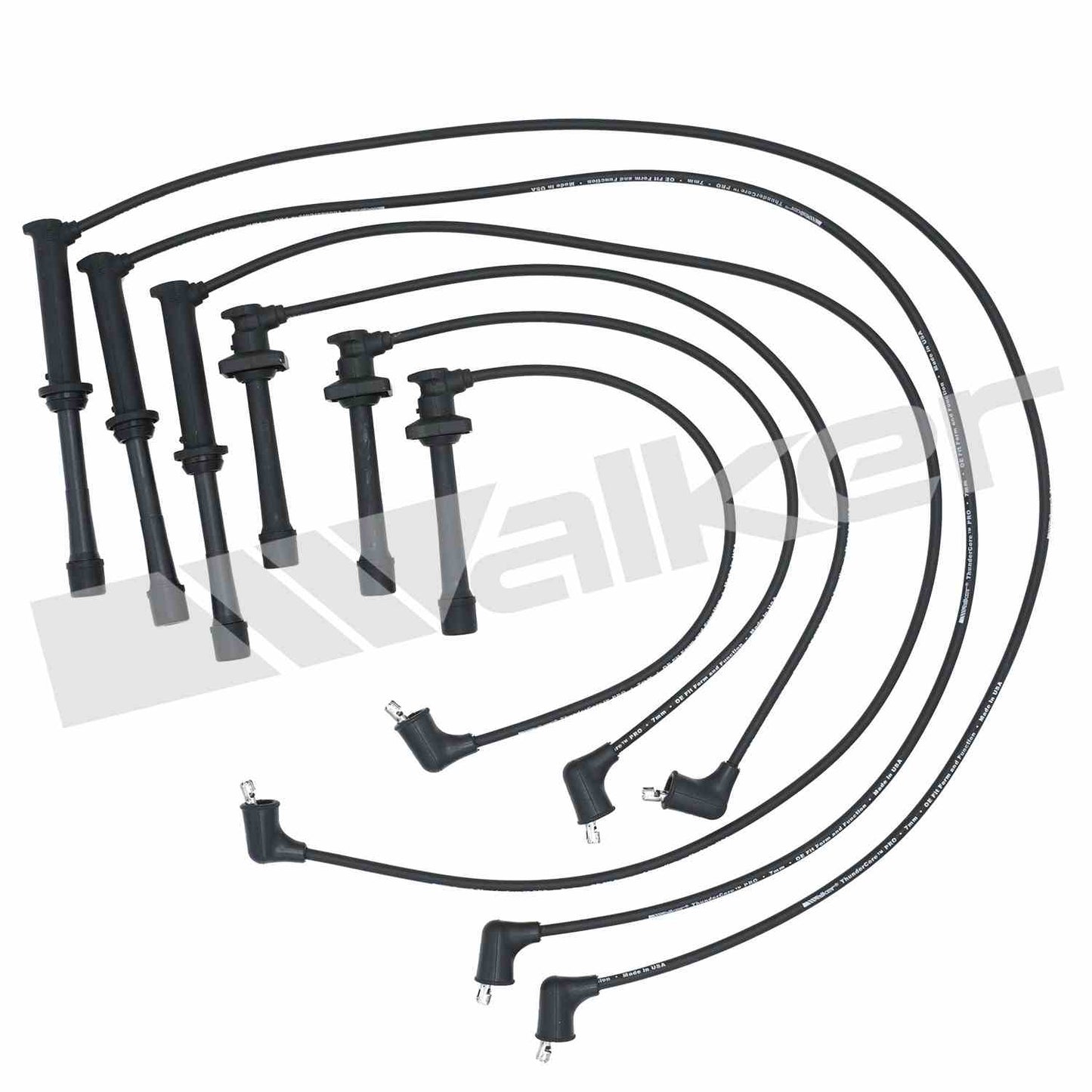 Walker Products ThunderCore PRO 924-1306 Spark Plug Wire Set 7MM 6-CYL 924-1306
