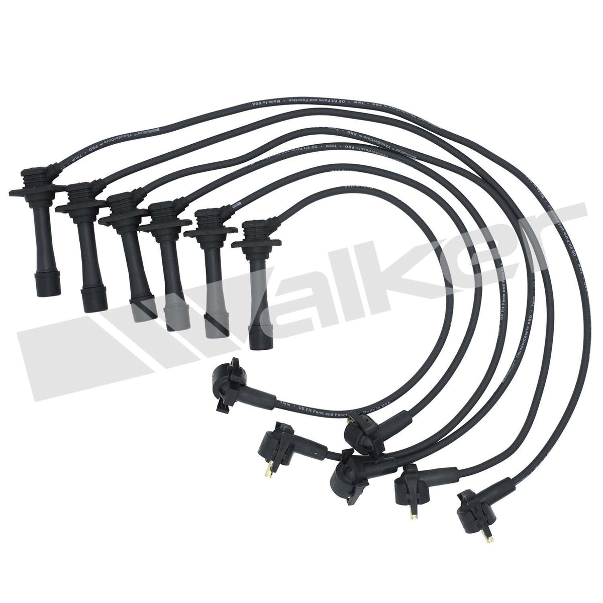 Walker Products ThunderCore PRO 924-1321 Spark Plug Wire Set 7MM 6-CYL 924-1321