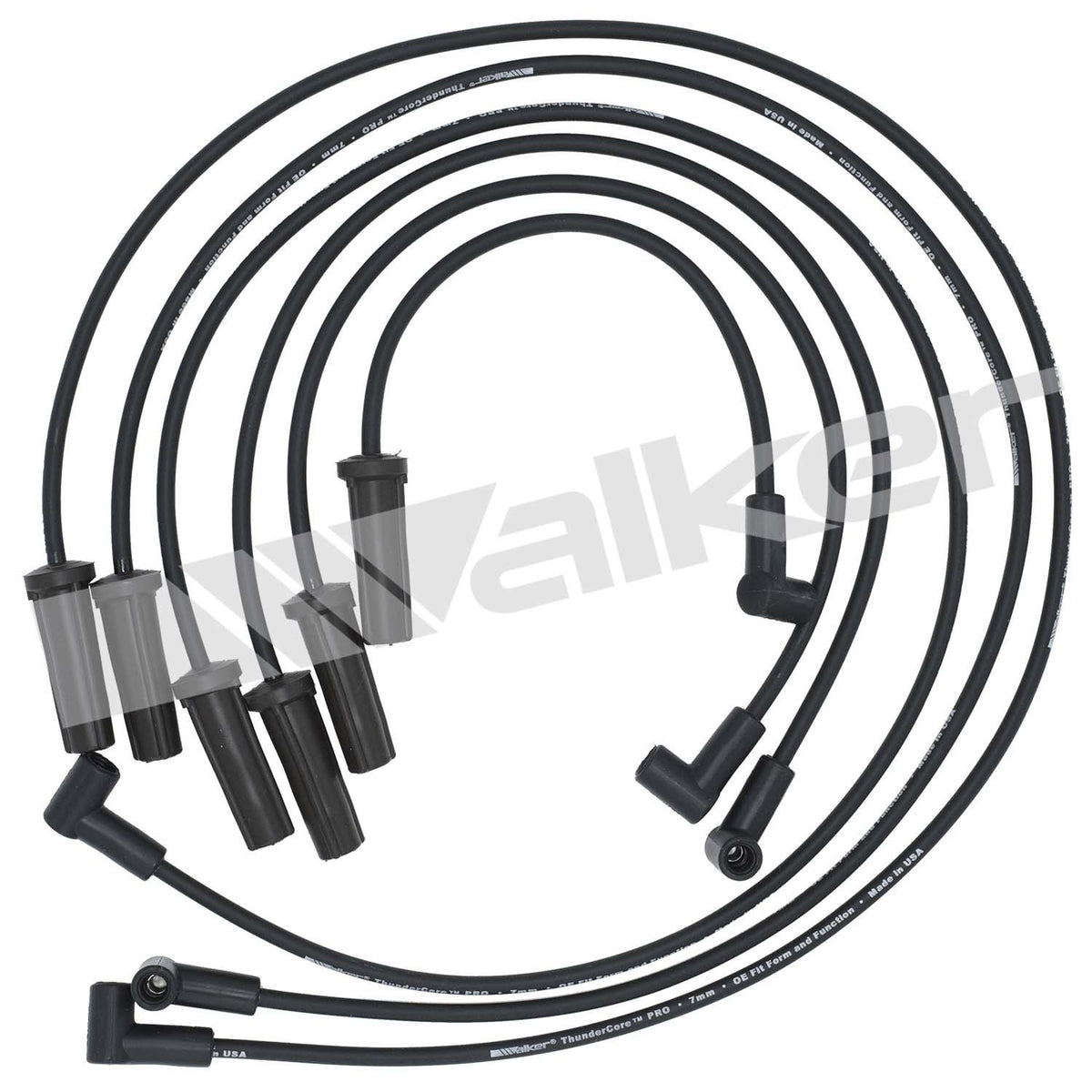 Walker Products ThunderCore PRO 924-1365 Spark Plug Wire Set 7MM 6-CYL 924-1365