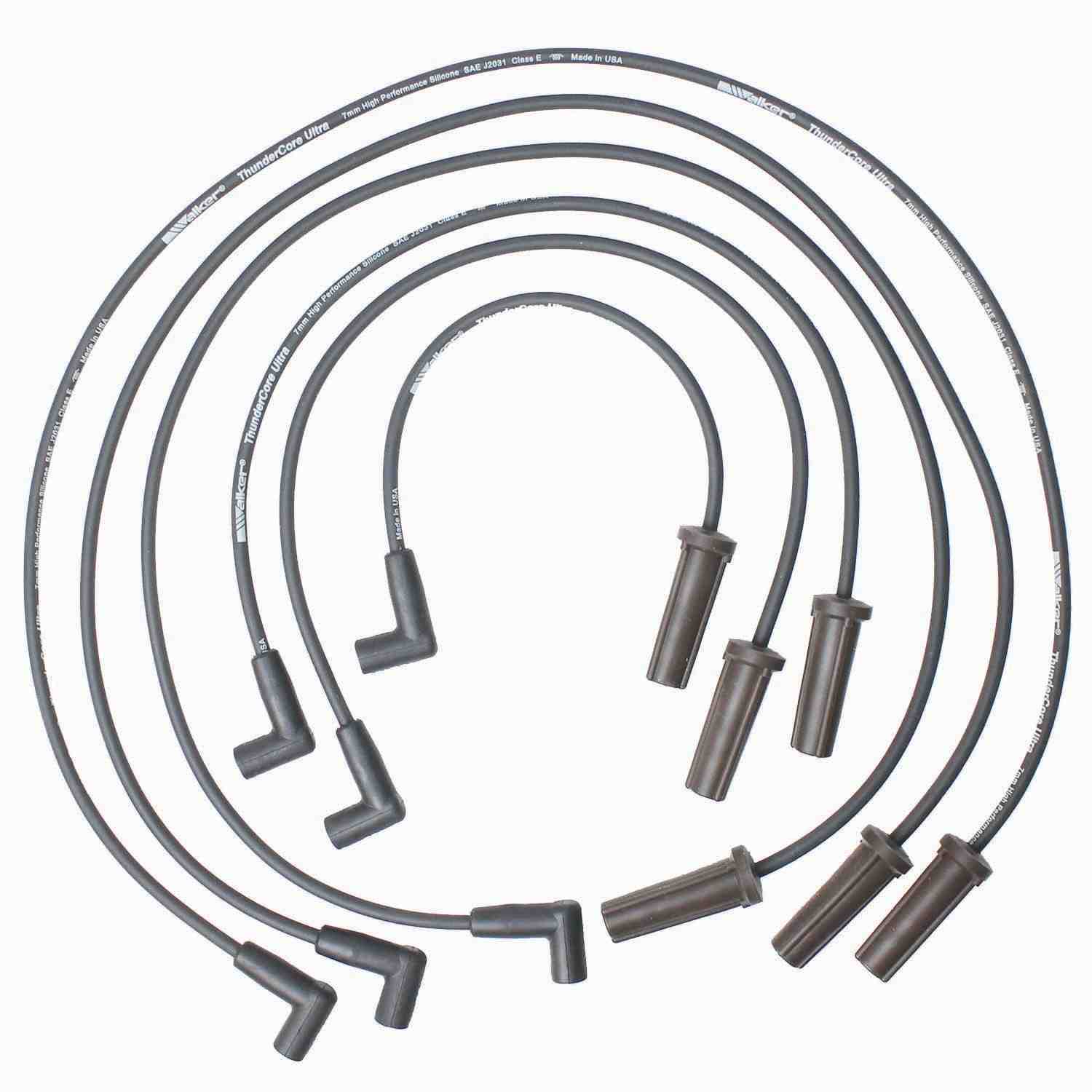 Walker Products ThunderCore PRO 924-1367 Spark Plug Wire Set 7MM 6-CYL 924-1367