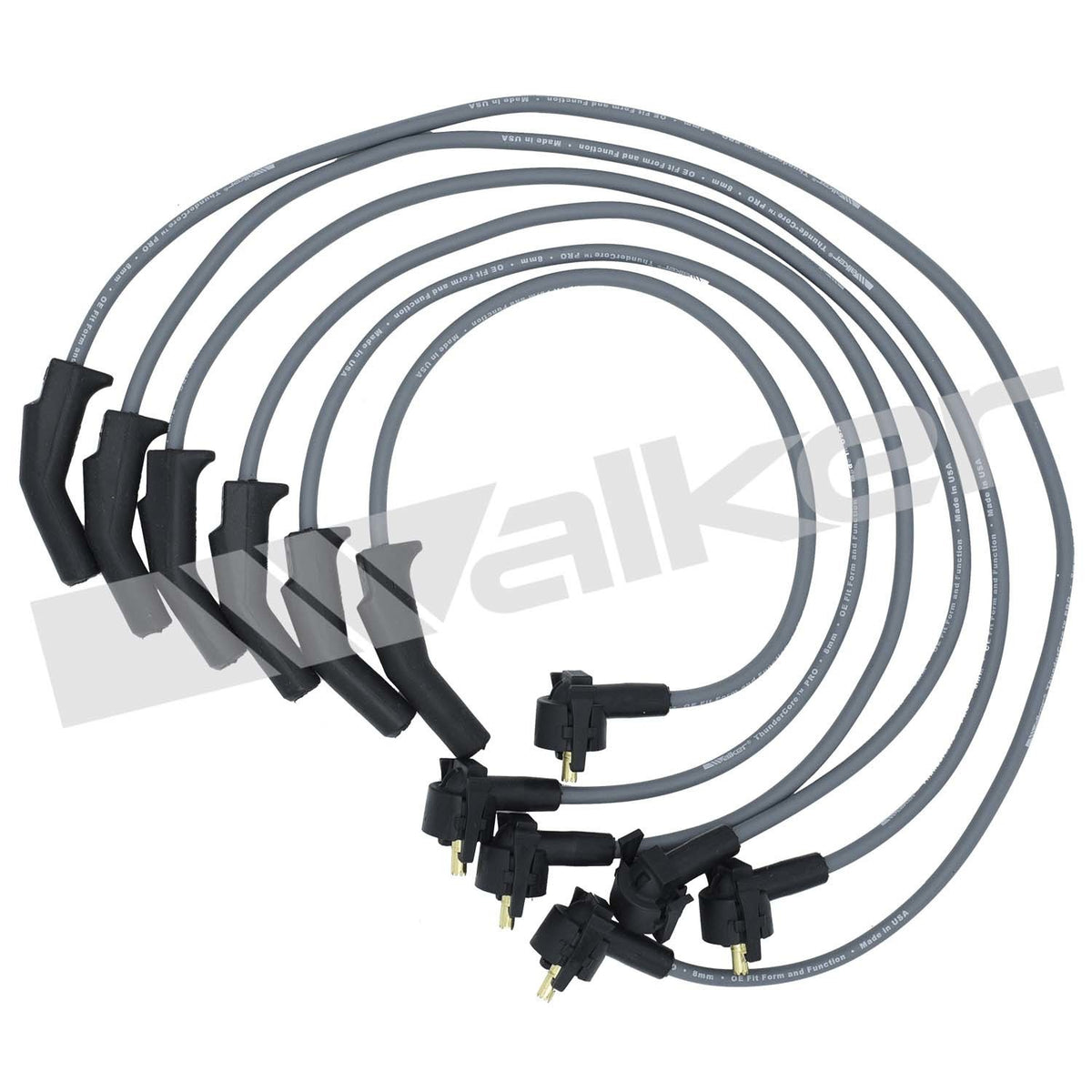 Walker Products ThunderCore PRO 924-1376 Spark Plug Wire Set 8MM 6-CYL 924-1376