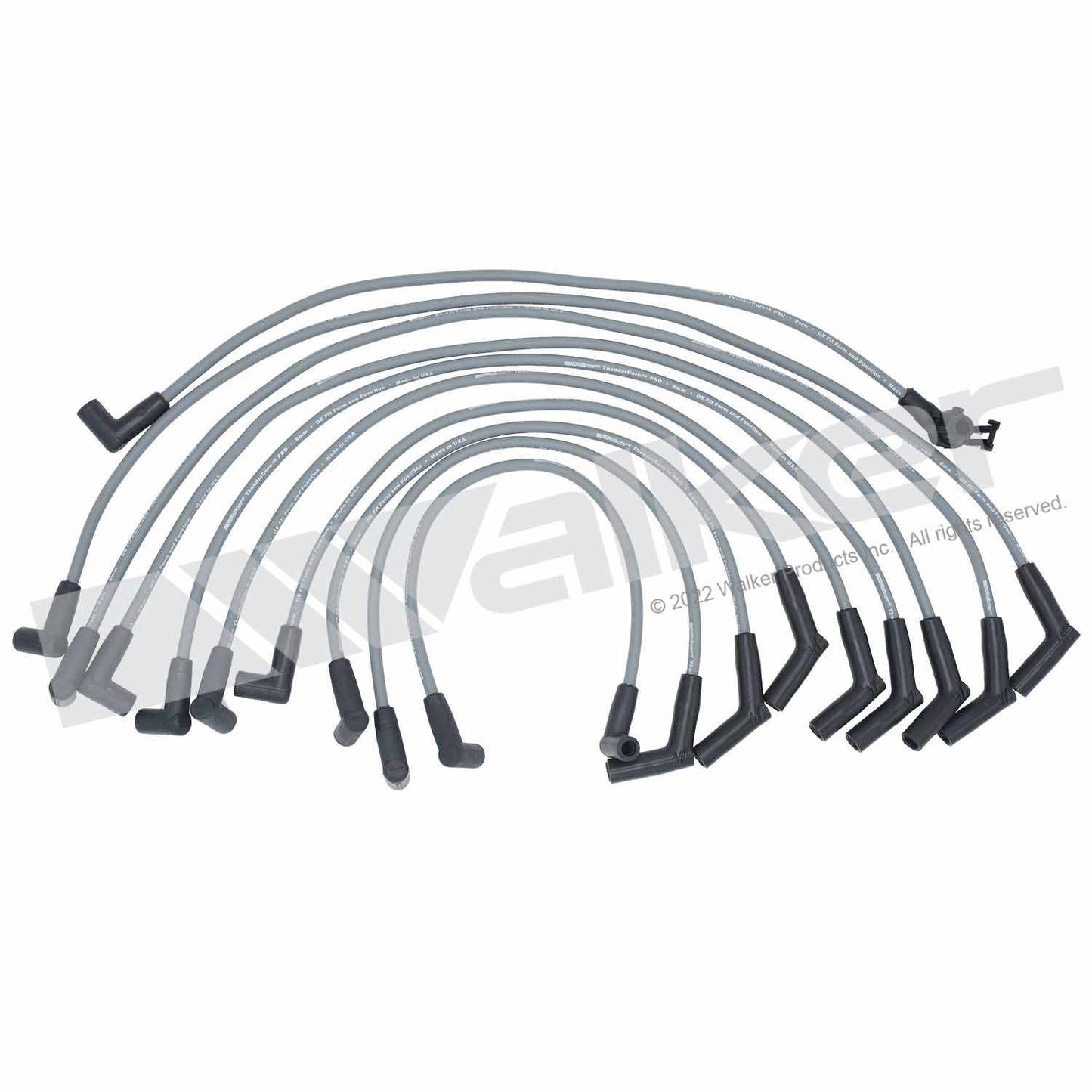 Walker Products ThunderCore PRO 924-1400 Spark Plug Wire Set 8MM 8-CYL 924-1400