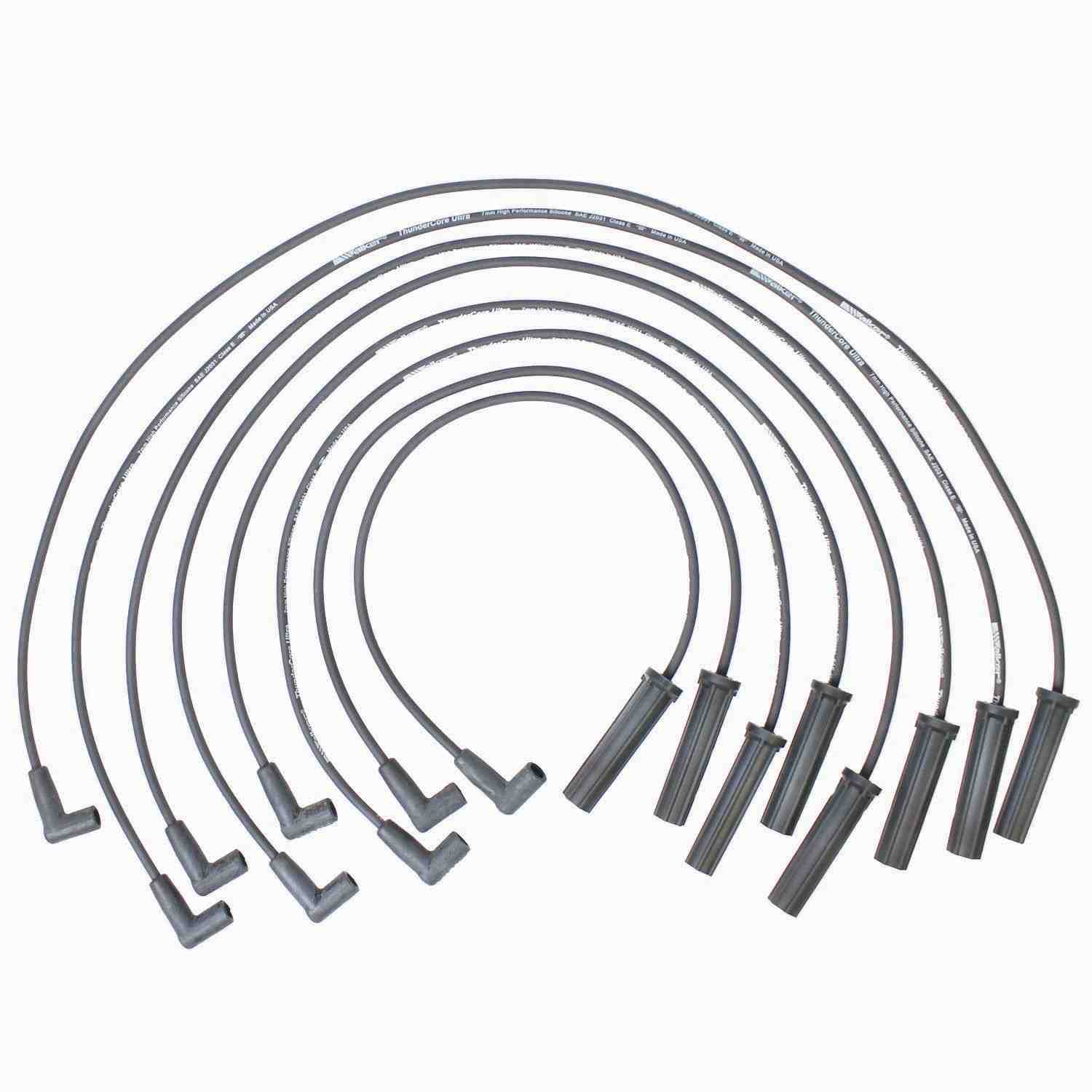 Walker Products ThunderCore PRO 924-1408 Spark Plug Wire Set 7MM 8-CYL 924-1408