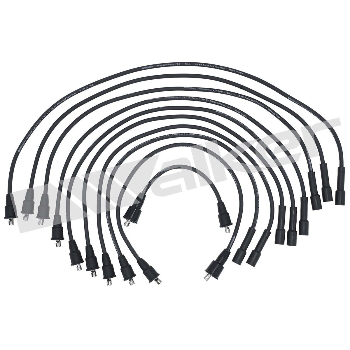 Walker Products ThunderCore PRO 924-1412 Spark Plug Wire Set 7MM 8-CYL 924-1412