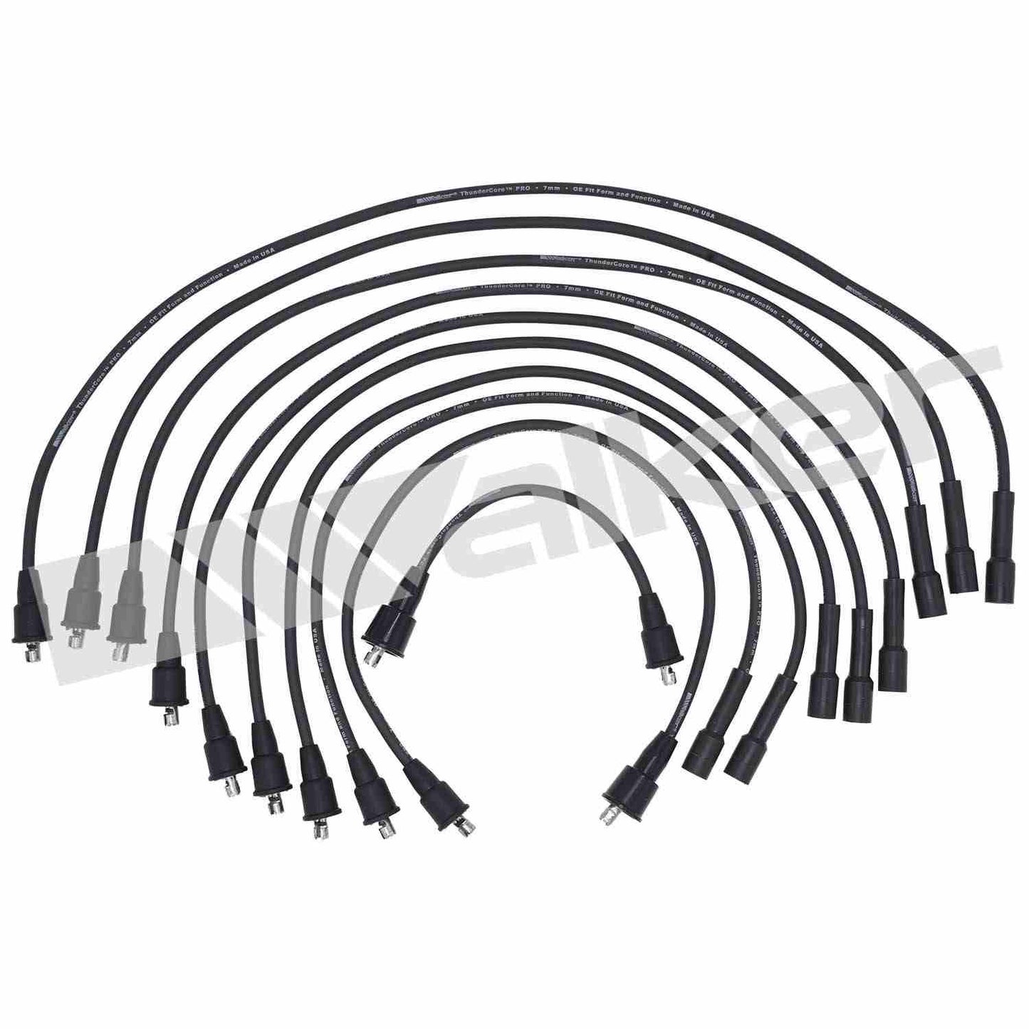 Walker Products ThunderCore PRO 924-1412 Spark Plug Wire Set 7MM 8-CYL 924-1412
