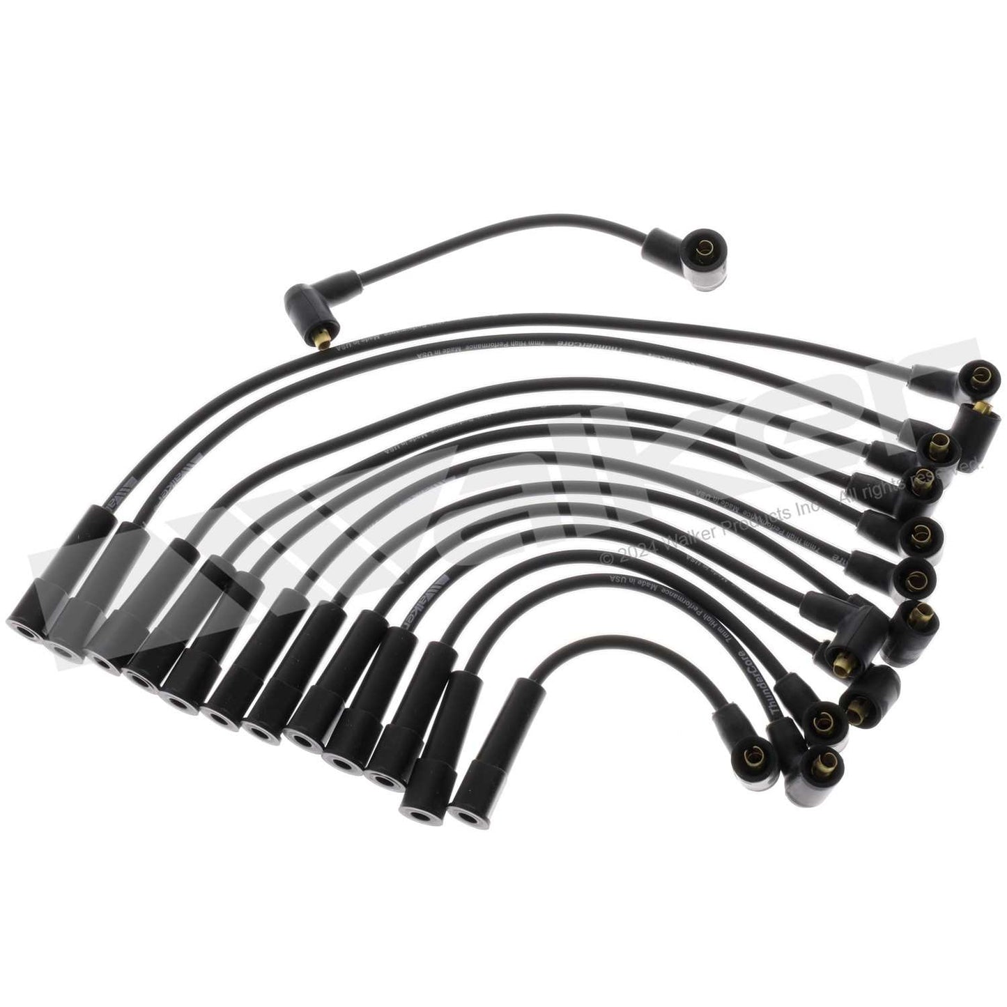 Walker Products ThunderCore PRO 924-1450 Spark Plug Wire Set 7MM 12-CYL 924-1450