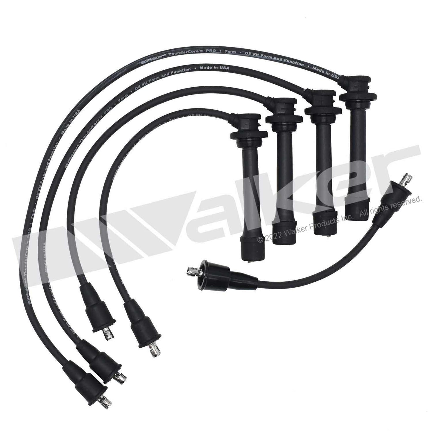 Walker Products ThunderCore PRO 924-1459 Spark Plug Wire Set 7MM 4-CYL 924-1459