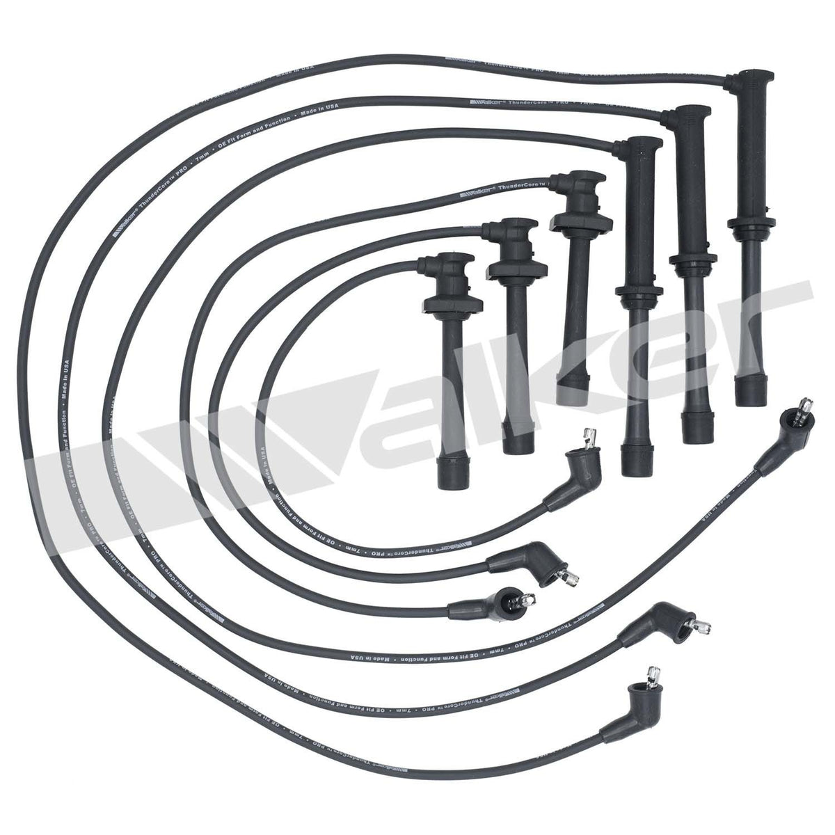 Walker Products ThunderCore PRO 924-1474 Spark Plug Wire Set 7MM 6-CYL 924-1474