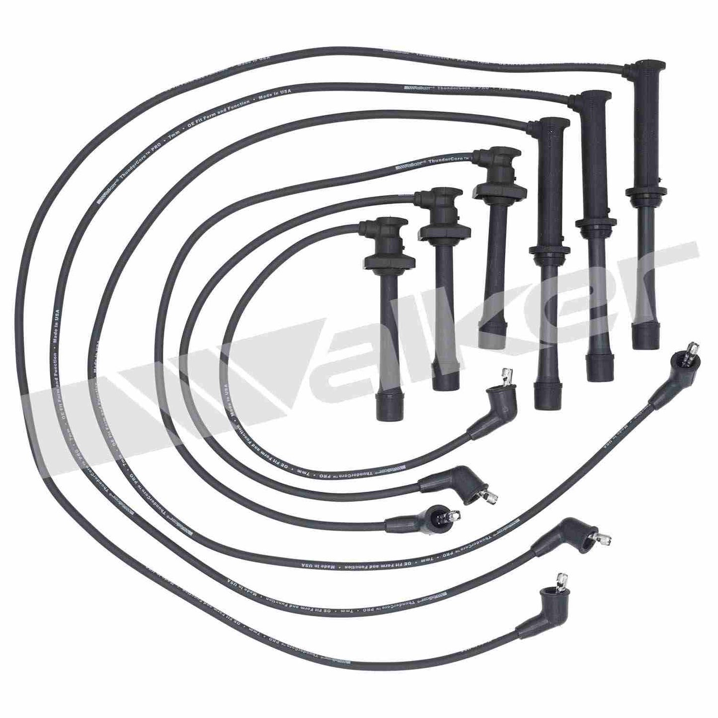Walker Products ThunderCore PRO 924-1474 Spark Plug Wire Set 7MM 6-CYL 924-1474