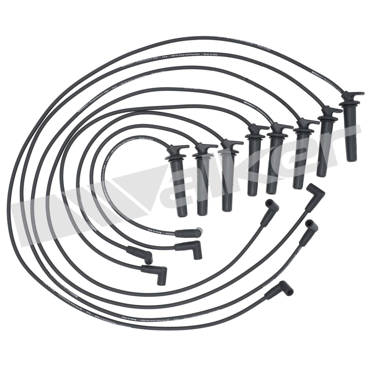 Walker Products ThunderCore PRO 924-1477 Spark Plug Wire Set 7MM 8-CYL 924-1477