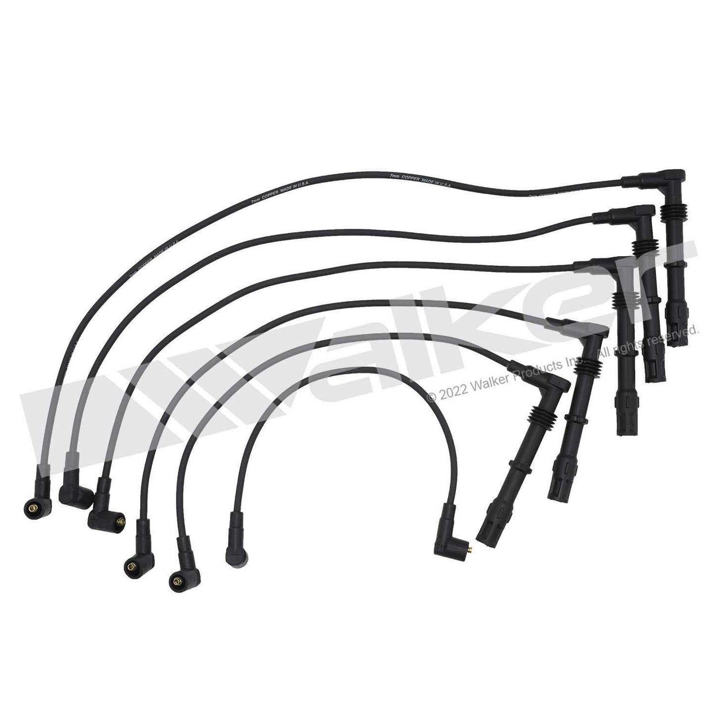 Walker Products ThunderCore PRO 924-1488 Spark Plug Wire Set 7MM 5-CYL 924-1488