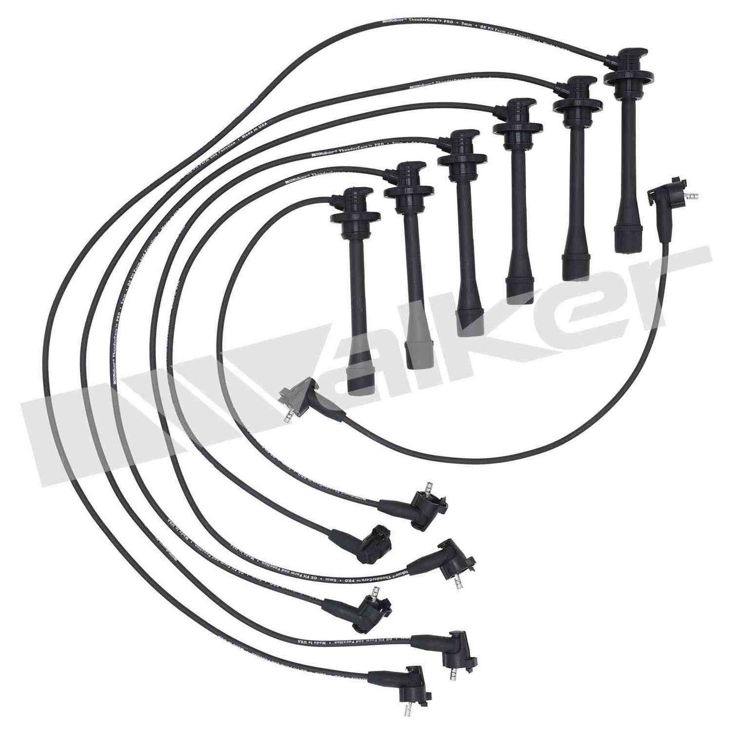 Walker Products ThunderCore PRO 924-1490 Spark Plug Wire Set 5MM 6-CYL 924-1490