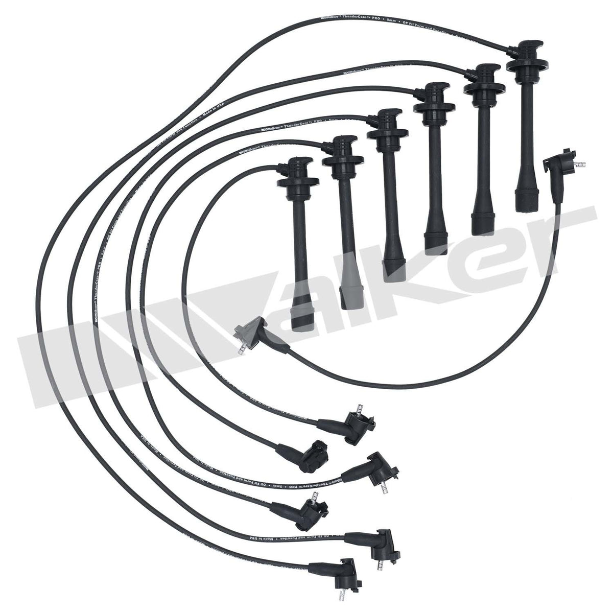 Walker Products ThunderCore PRO 924-1490 Spark Plug Wire Set 5MM 6-CYL 924-1490