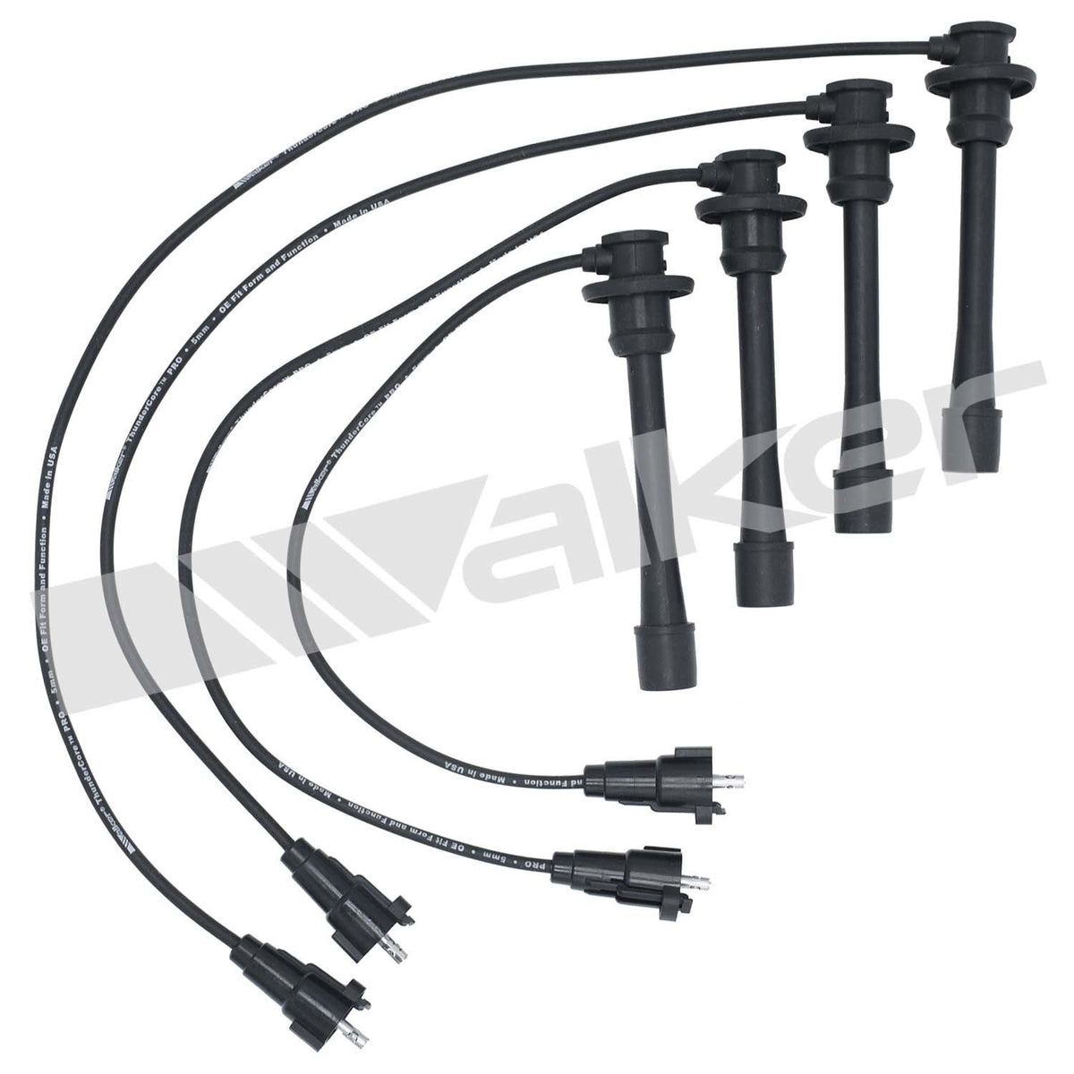 Walker Products ThunderCore PRO 924-1499 Spark Plug Wire Set 5MM 4-CYL 924-1499