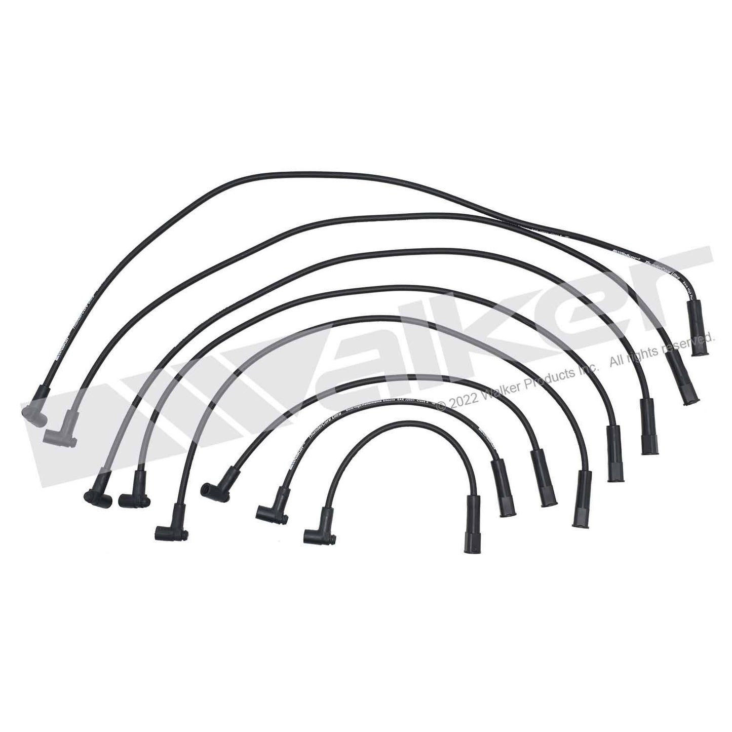 Walker Products ThunderCore PRO 924-1601 Spark Plug Wire Set 7MM 8-CYL 924-1601