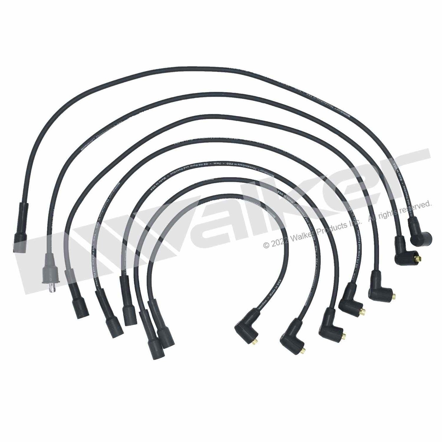 Walker Products ThunderCore PRO 924-1609 Spark Plug Wire Set 7MM 6-CYL 924-1609