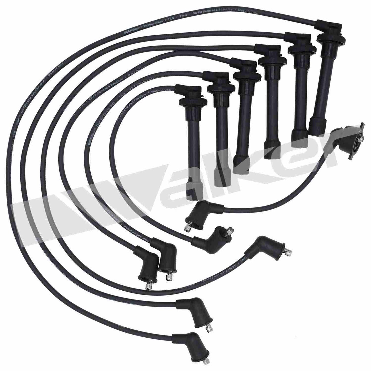 Walker Products ThunderCore PRO 924-1643 Spark Plug Wire Set 7MM 6-CYL 924-1643