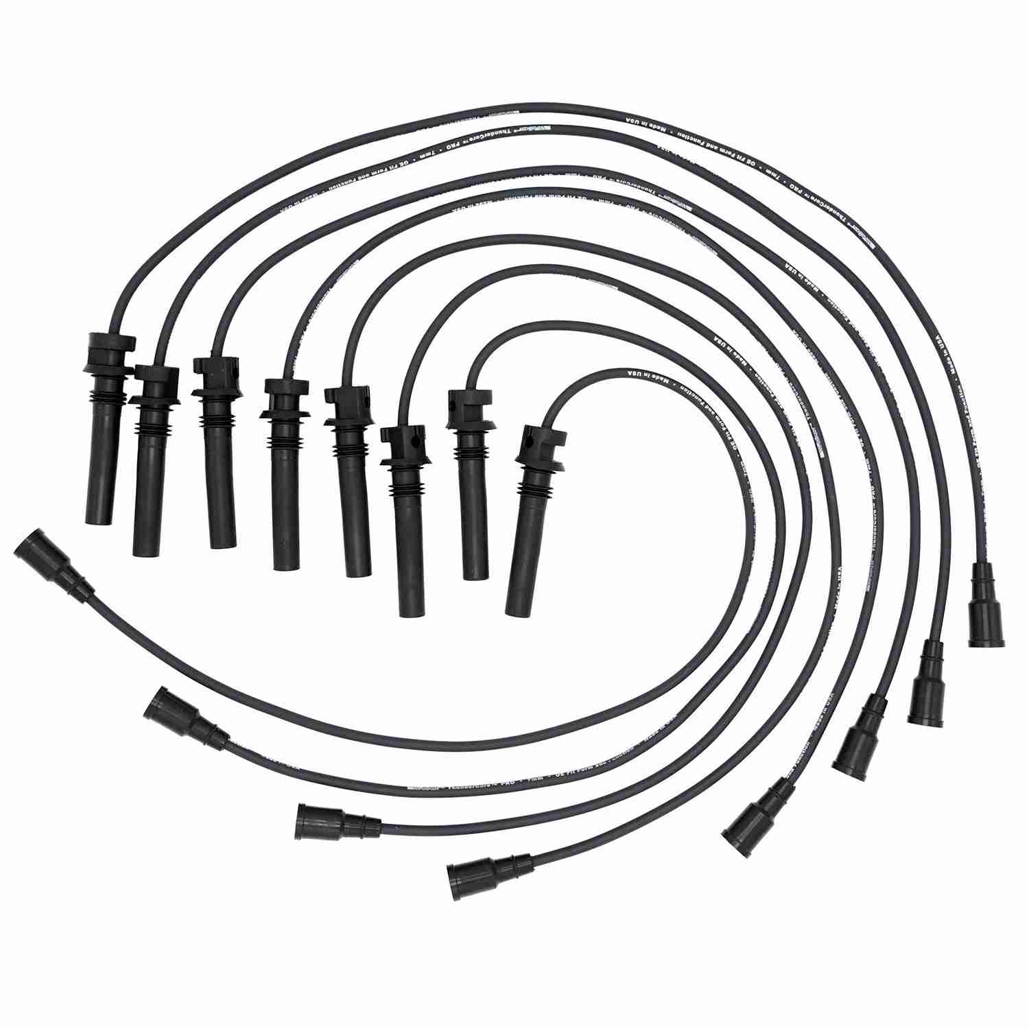 Walker Products ThunderCore PRO 924-1660 Spark Plug Wire Set 7MM 8-CYL 924-1660