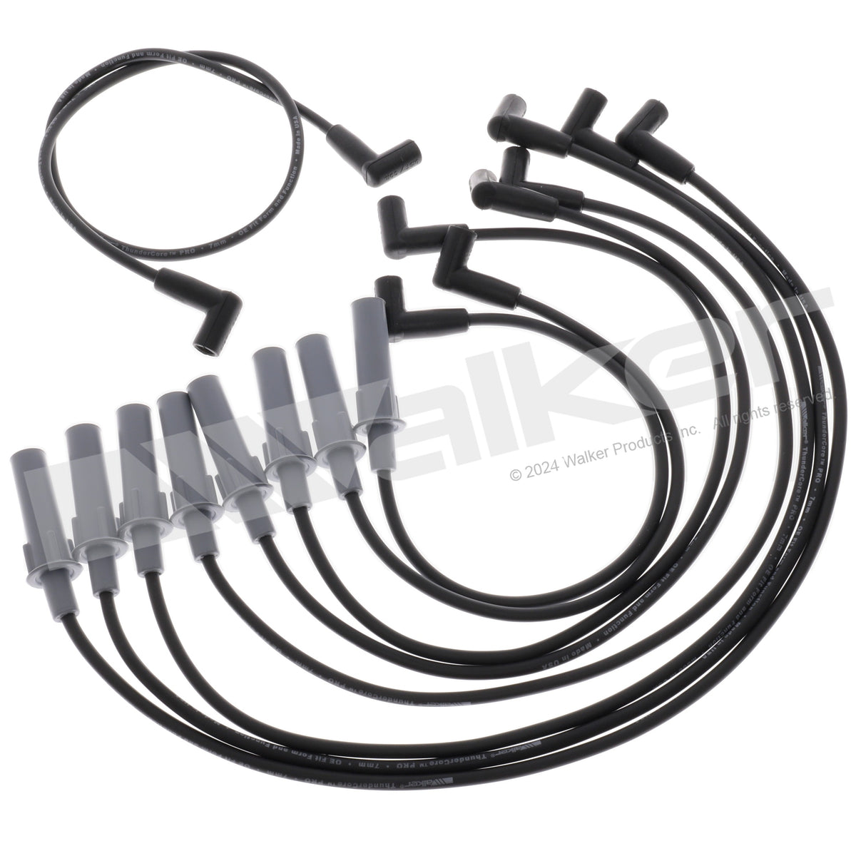 Walker Products ThunderCore PRO 924-1661 Spark Plug Wire Set 7MM 8-CYL 924-1661
