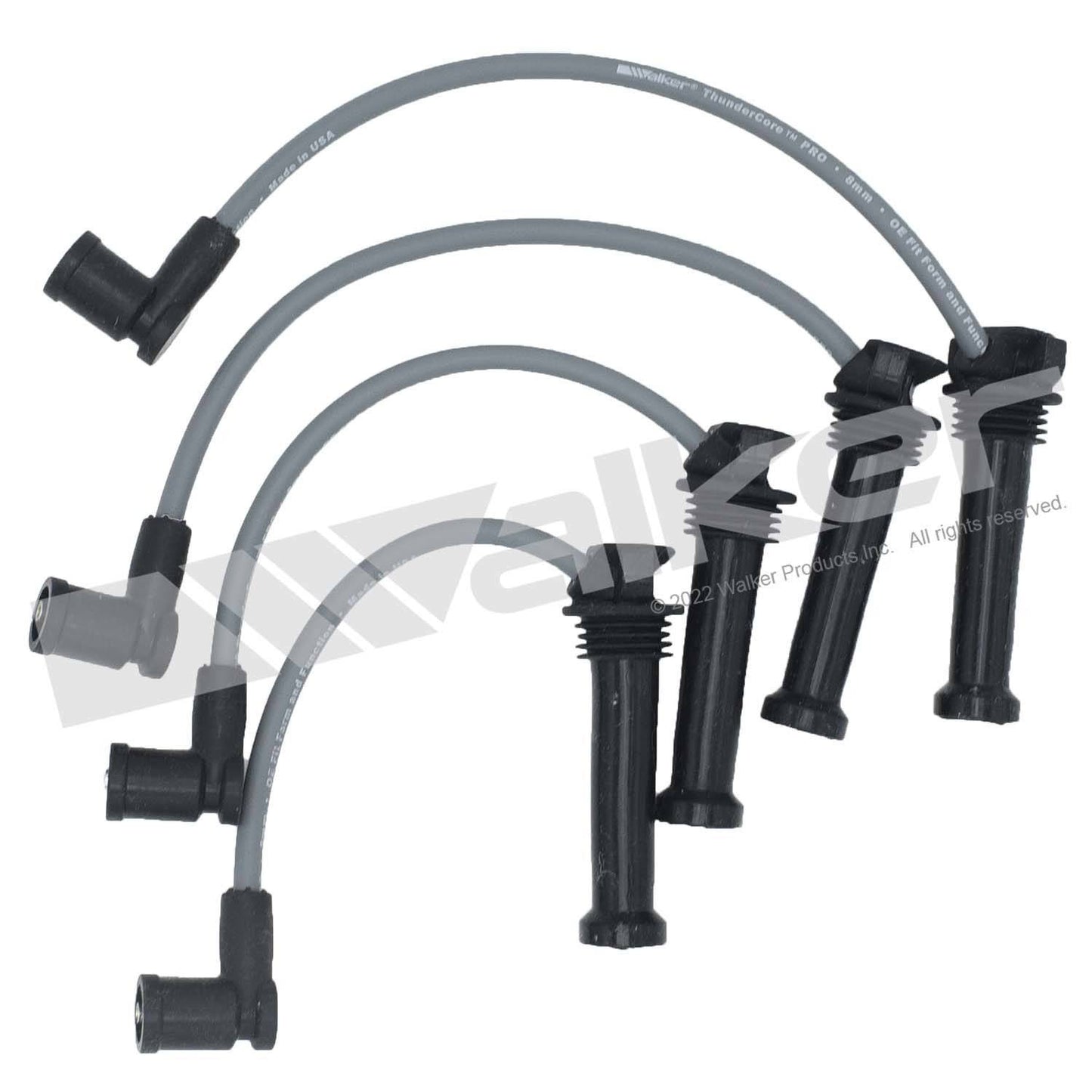 Walker Products ThunderCore PRO 924-1662 Spark Plug Wire Set 8MM 4-CYL 924-1662