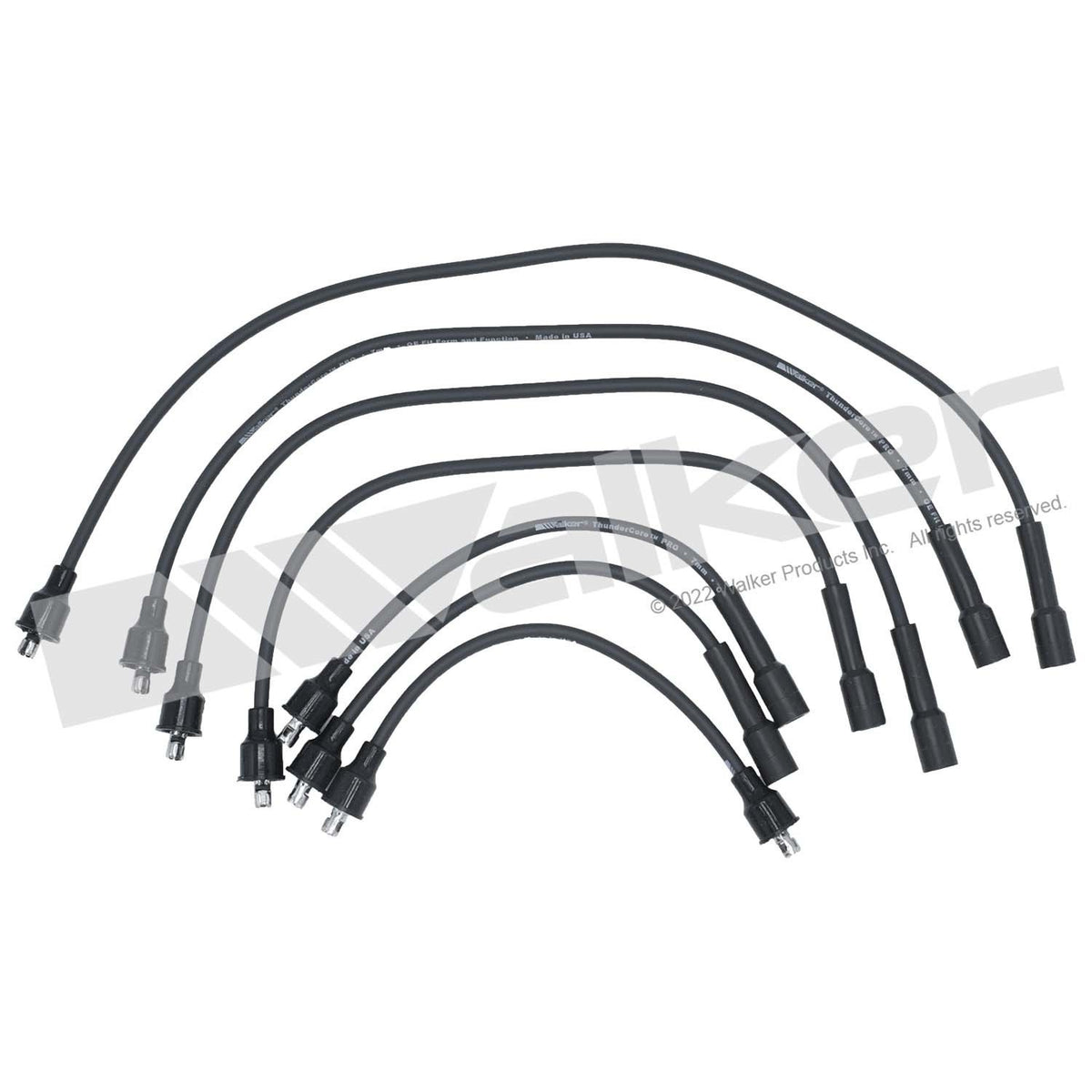 Walker Products ThunderCore PRO 924-1664 Spark Plug Wire Set 7MM 8-CYL 924-1664