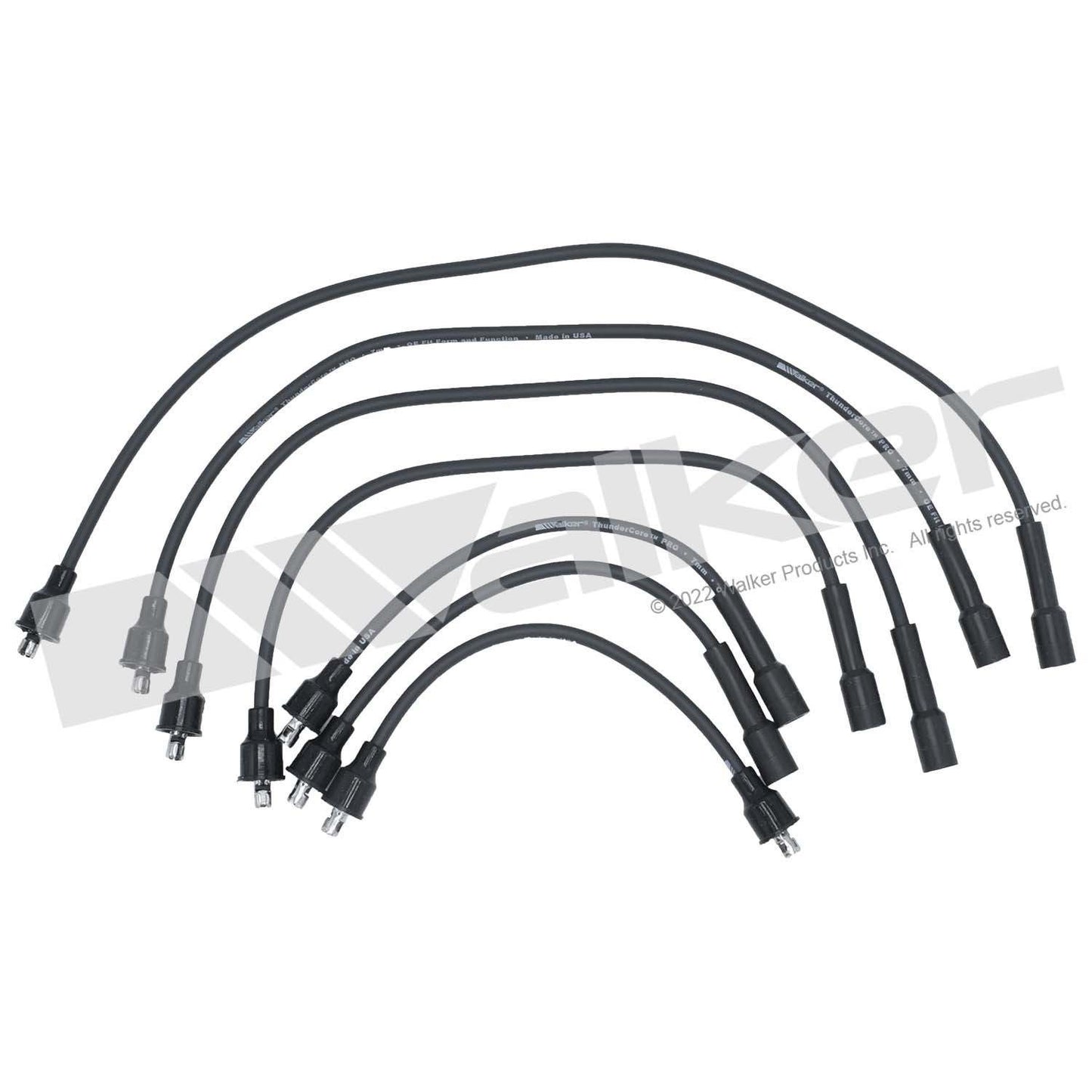 Walker Products ThunderCore PRO 924-1664 Spark Plug Wire Set 7MM 8-CYL 924-1664