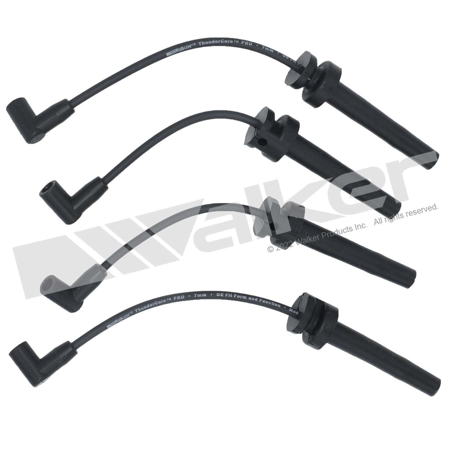 Walker Products ThunderCore PRO 924-1665 Spark Plug Wire Set 7MM 4-CYL 924-1665