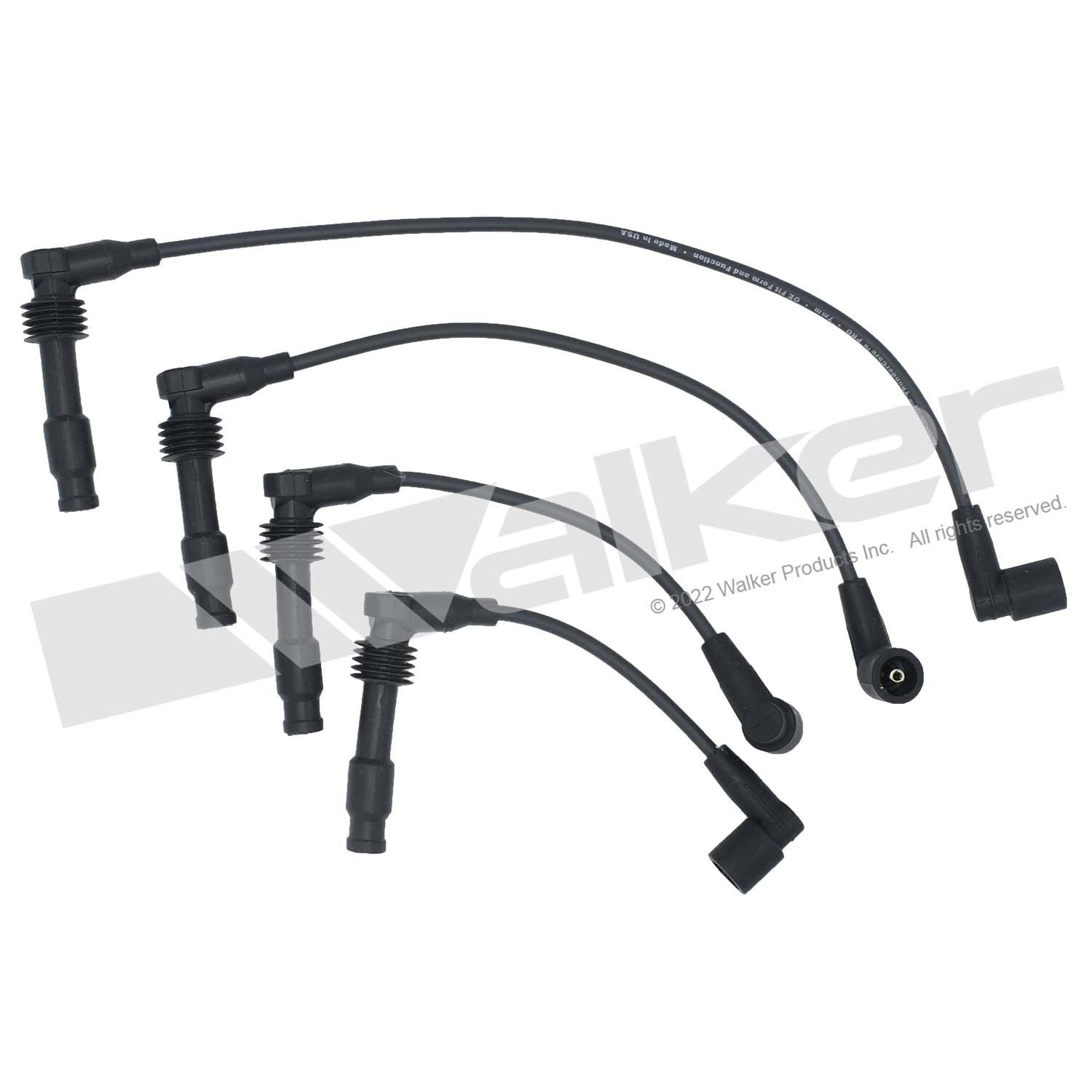 Walker Products ThunderCore PRO 924-1675 Spark Plug Wire Set 7MM 4-CYL 924-1675
