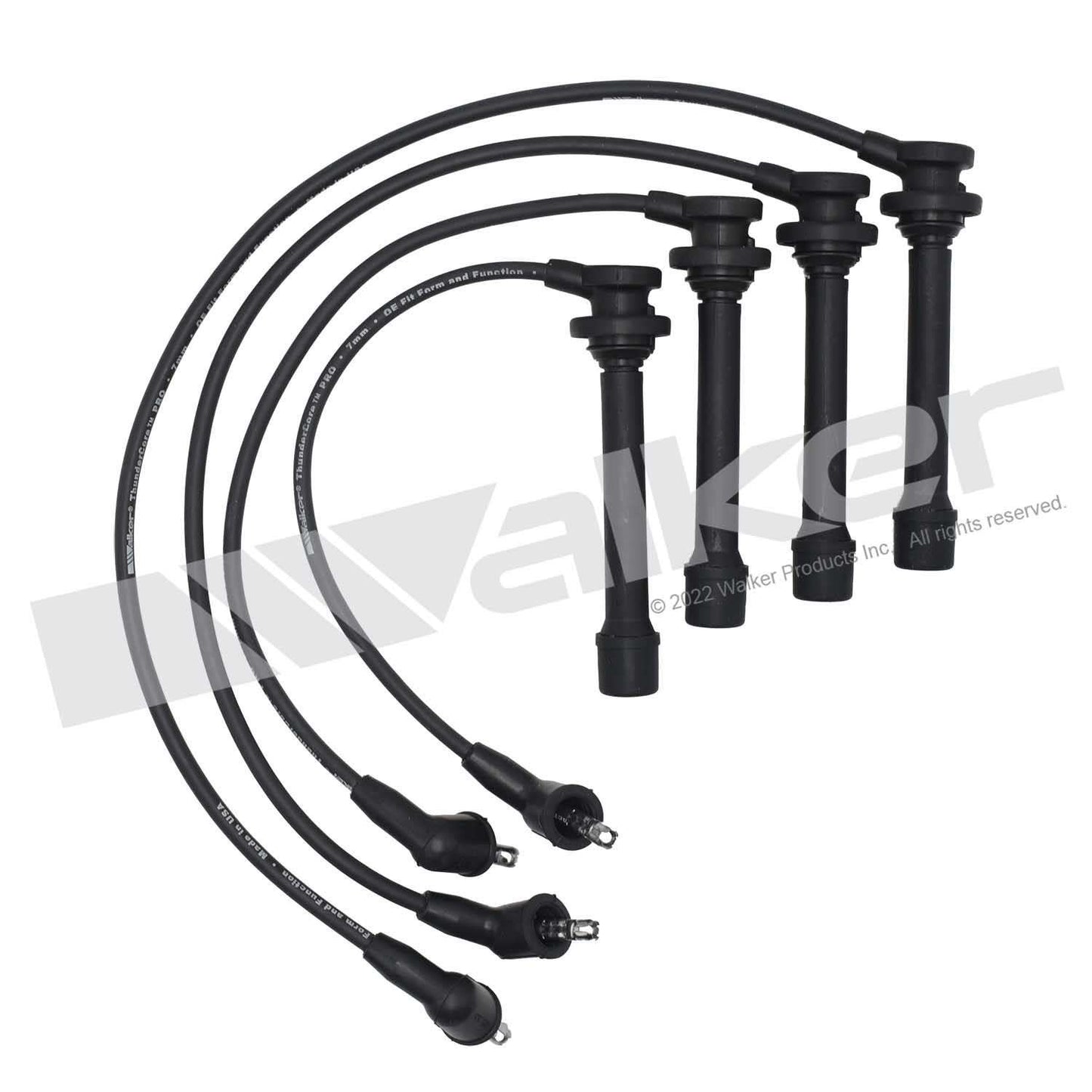 Walker Products ThunderCore PRO 924-1750 Spark Plug Wire Set 7MM 4-CYL 924-1750