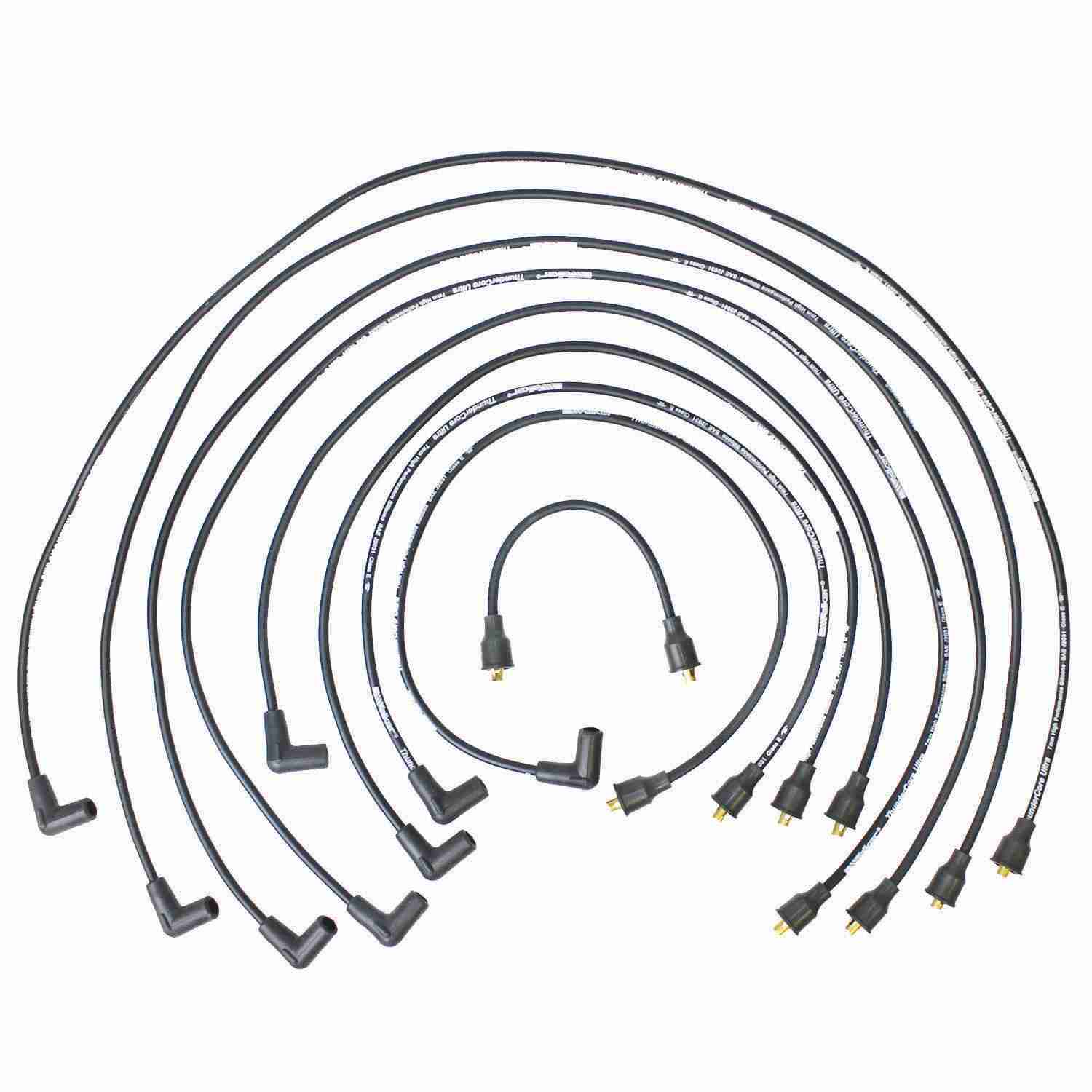 Walker Products ThunderCore PRO 924-1791 Spark Plug Wire Set 7MM 8-CYL 924-1791