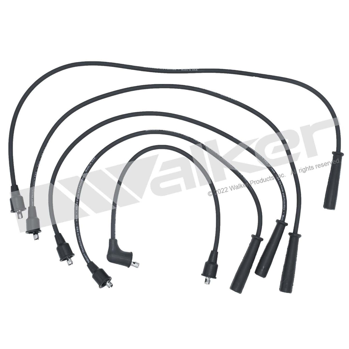 Walker Products ThunderCore PRO 924-1798 Spark Plug Wire Set 7MM 4-CYL 924-1798