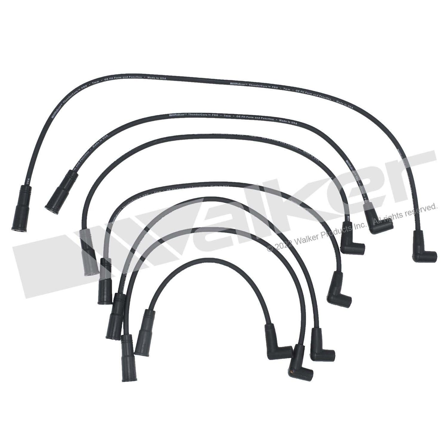 Walker Products ThunderCore PRO 924-1799 Spark Plug Wire Set 7MM 6-CYL 924-1799