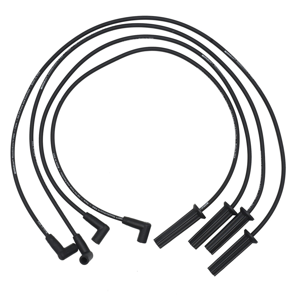 Walker Products ThunderCore PRO 924-1804 Spark Plug Wire Set 7MM 4-CYL 924-1804