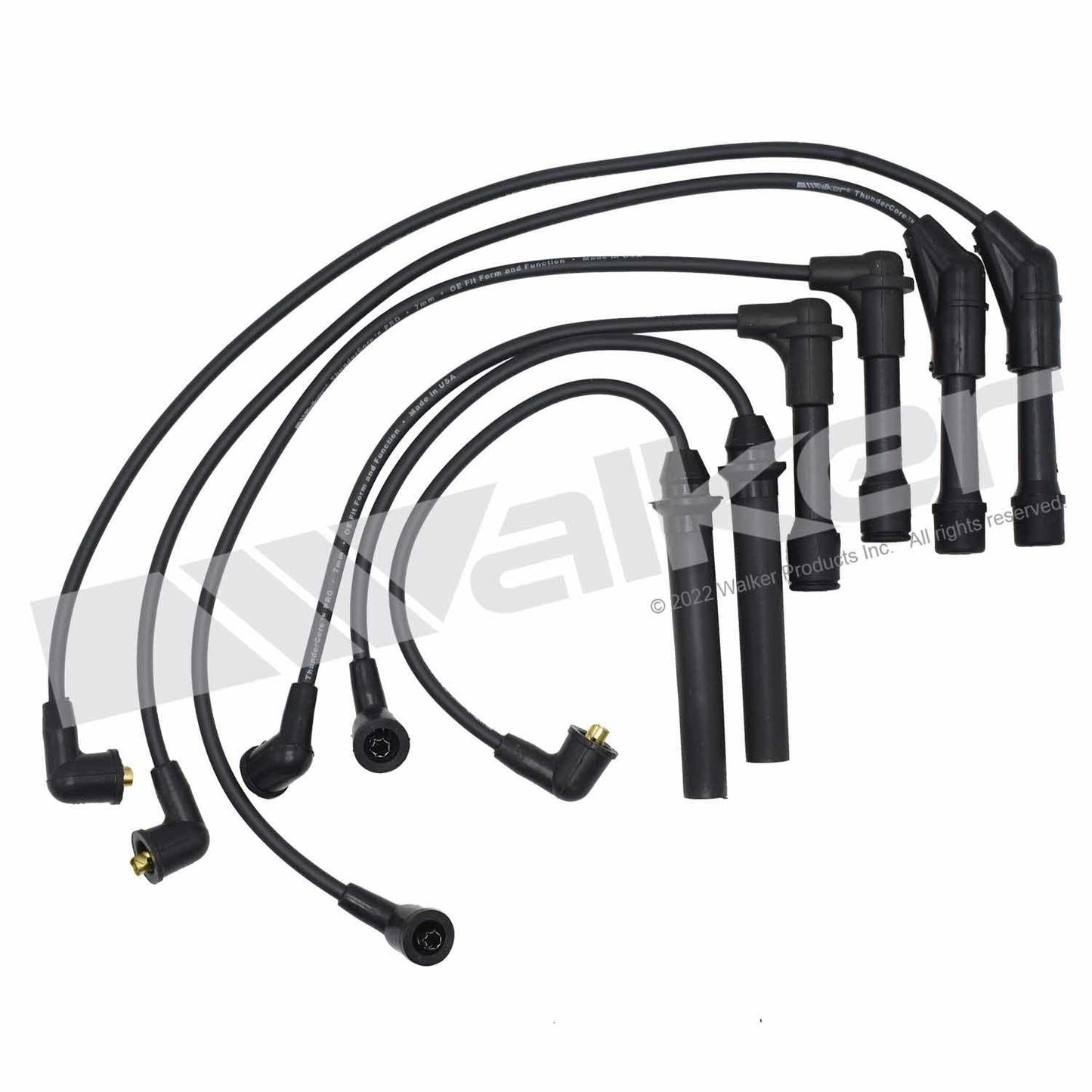 Walker Products ThunderCore PRO 924-1811 Spark Plug Wire Set 7MM 6-CYL 924-1811