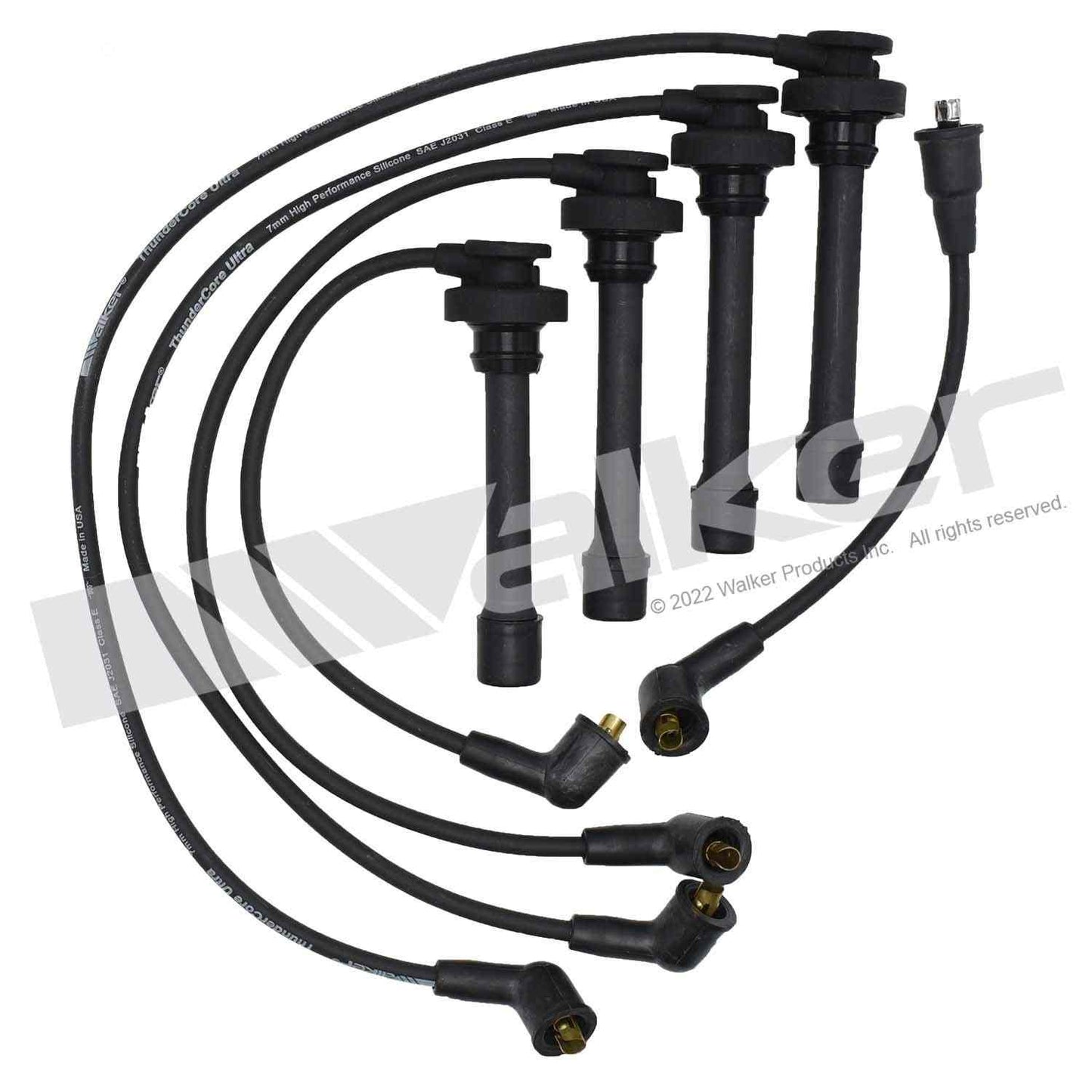 Walker Products ThunderCore PRO 924-1816 Spark Plug Wire Set 7MM 4-CYL 924-1816