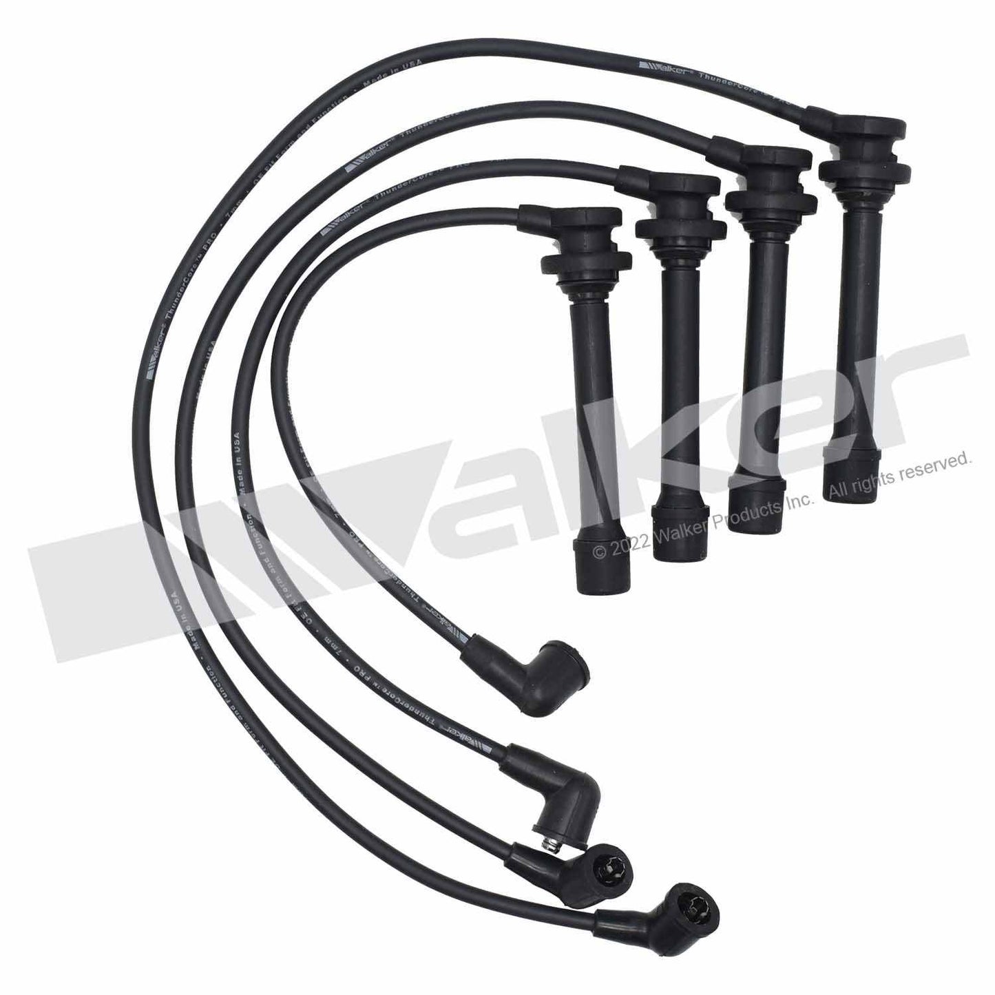 Walker Products ThunderCore PRO 924-1818 Spark Plug Wire Set 7MM 4-CYL 924-1818