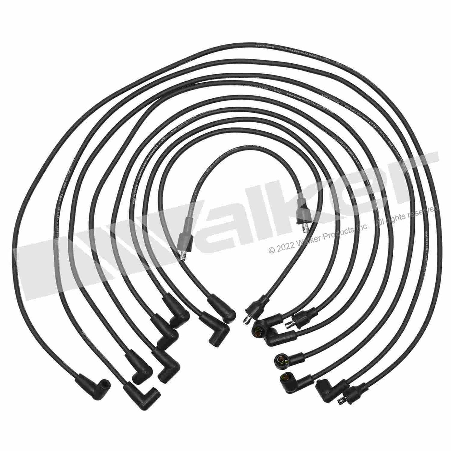 Walker Products ThunderCore PRO 924-1824 Spark Plug Wire Set 7MM 8-CYL 924-1824