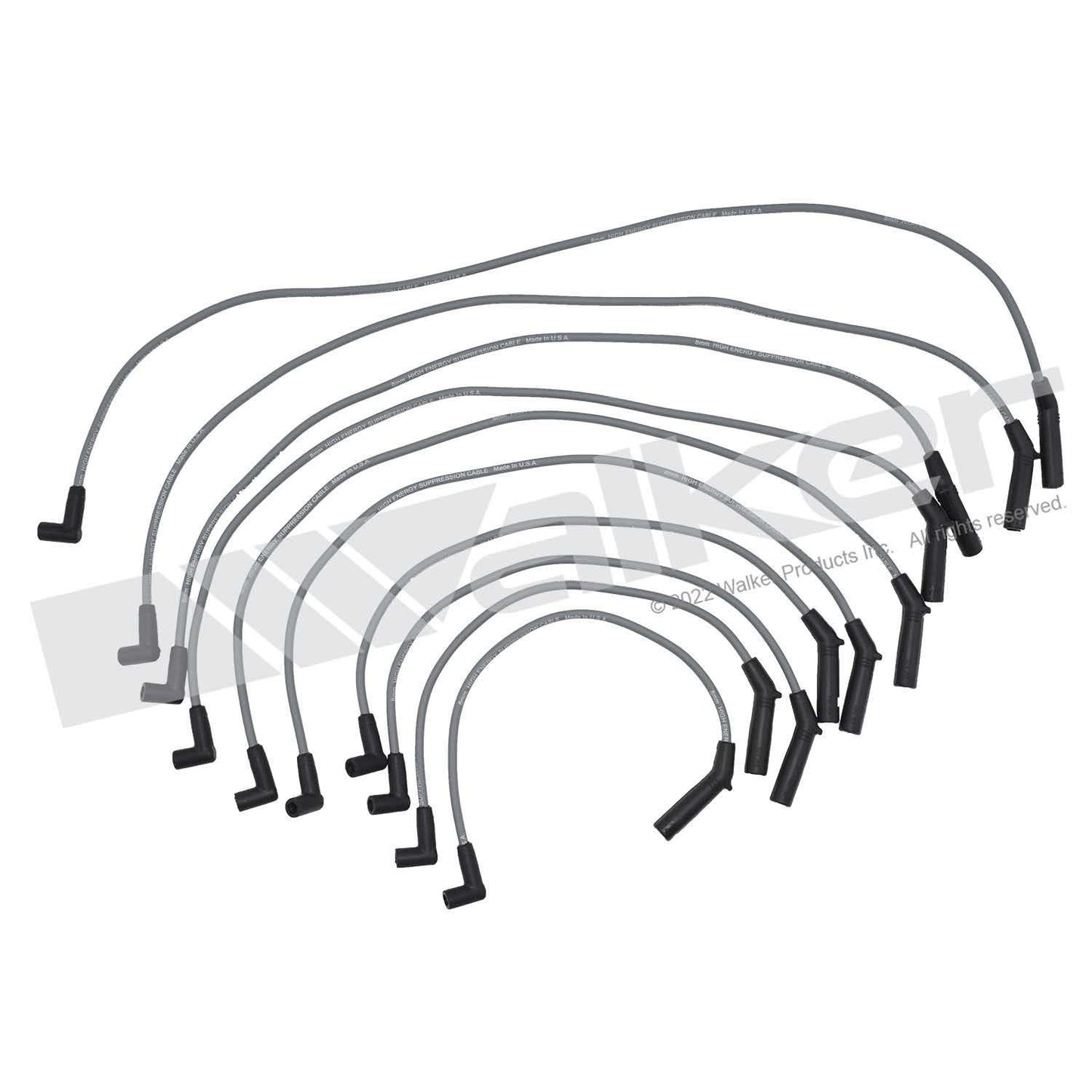 Walker Products ThunderCore PRO 924-1825 Spark Plug Wire Set 8MM 10-CYL 924-1825