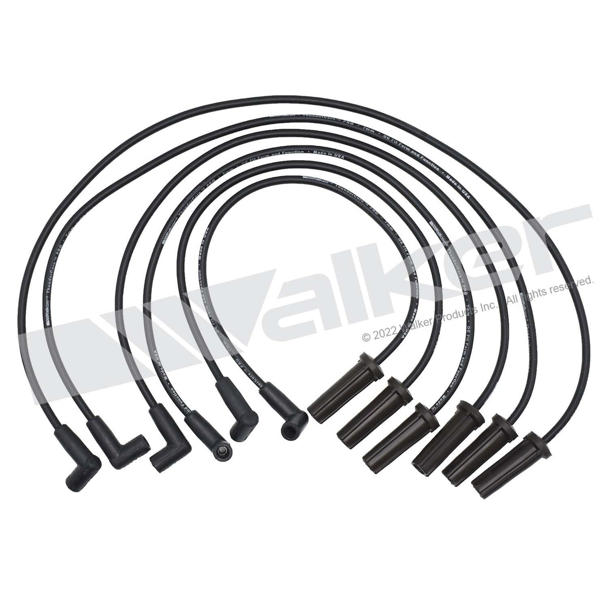 Walker Products ThunderCore PRO 924-1826 Spark Plug Wire Set 7MM 6-CYL 924-1826