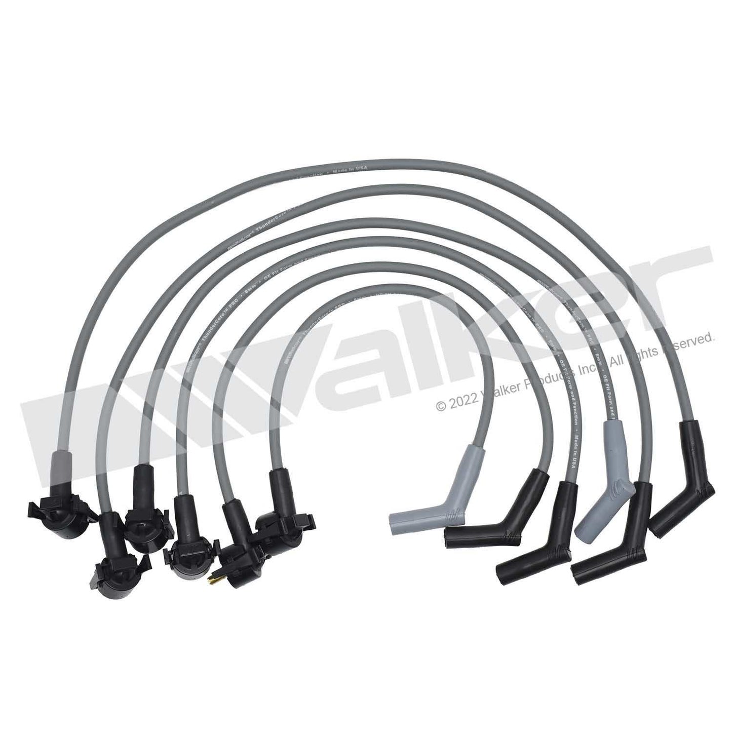 Walker Products ThunderCore PRO 924-1939 Spark Plug Wire Set 8MM 6-CYL 924-1939