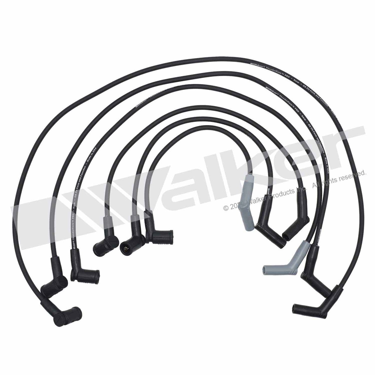 Walker Products ThunderCore PRO 924-1940 Spark Plug Wire Set 8MM 6-CYL 924-1940