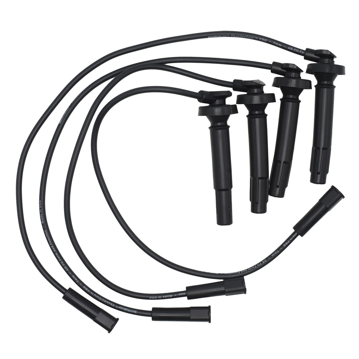 Walker Products ThunderCore PRO 924-1981 Spark Plug Wire Set 7MM 4-CYL 924-1981