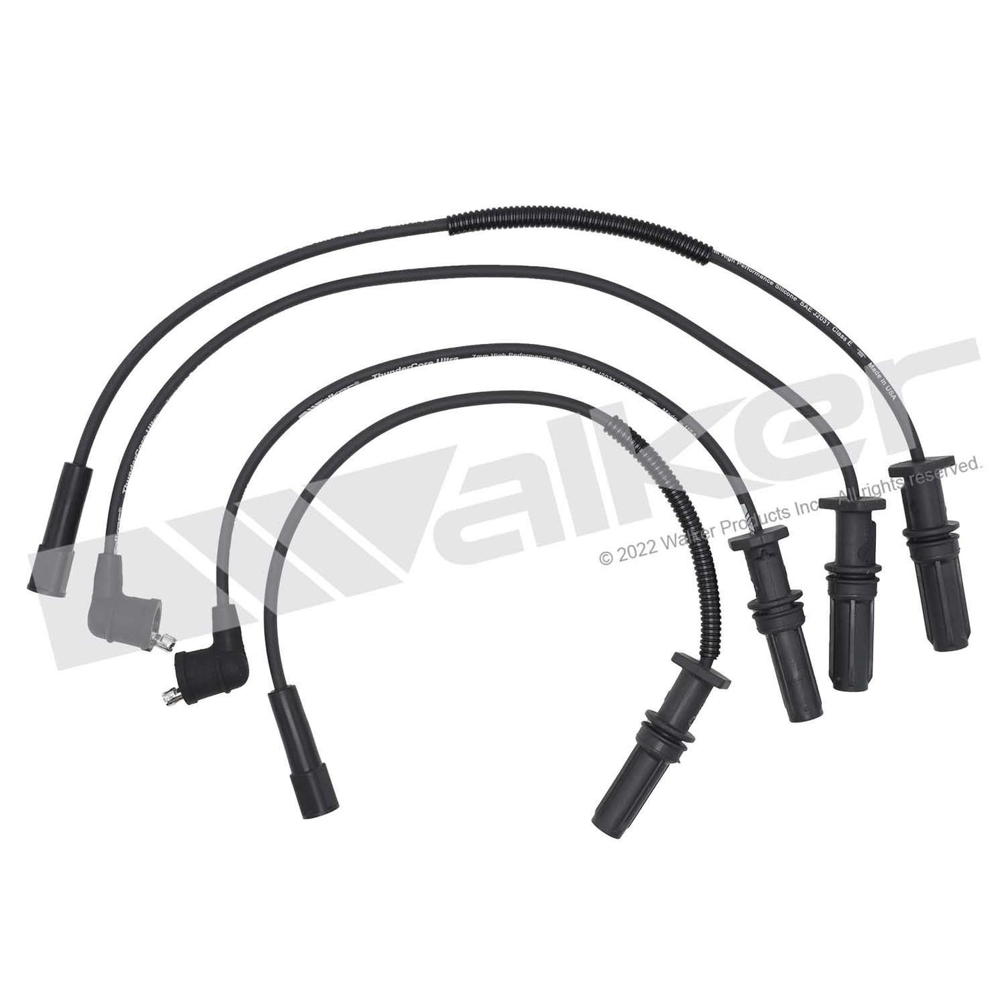 Walker Products ThunderCore PRO 924-1986 Spark Plug Wire Set 7MM 4-CYL 924-1986