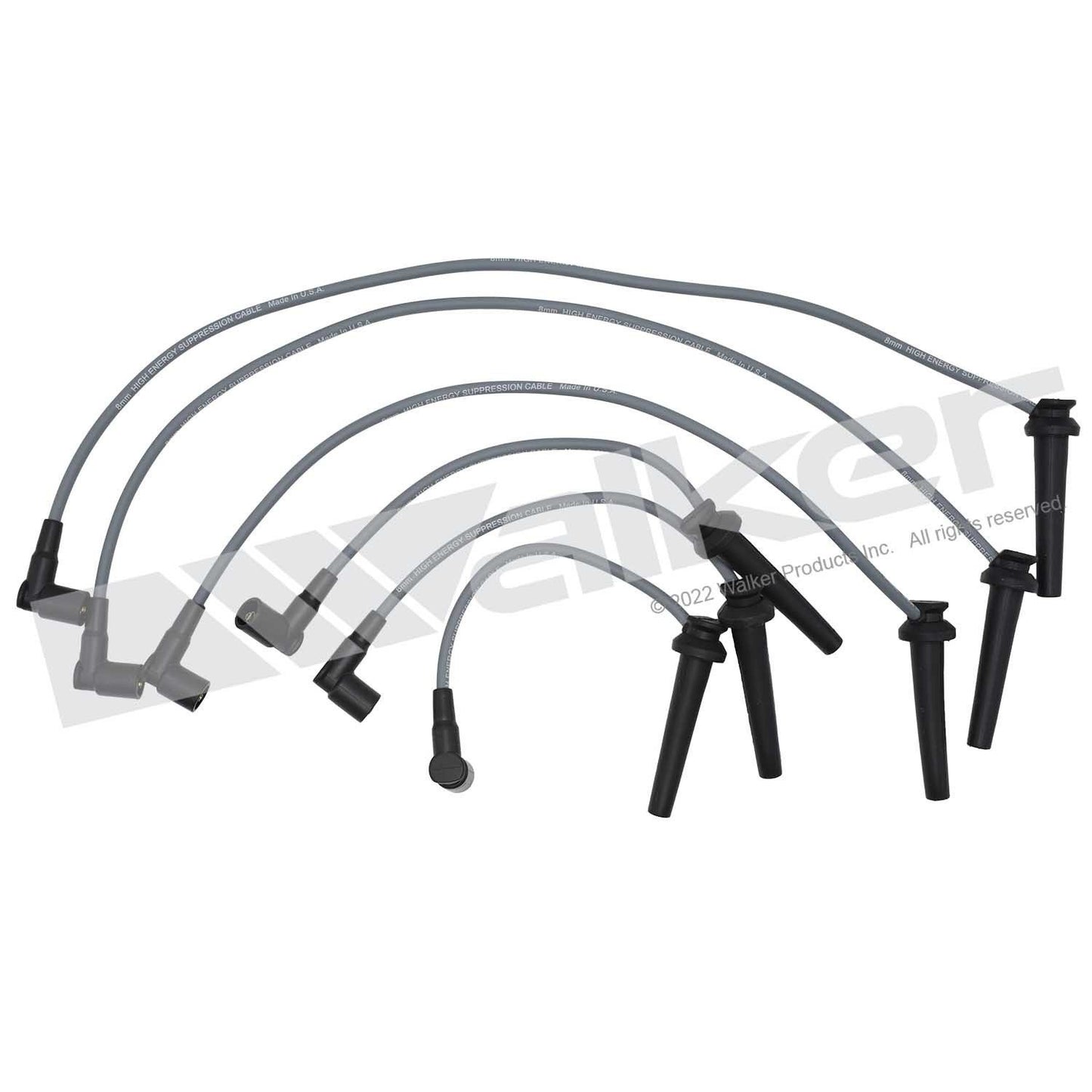 Walker Products ThunderCore PRO 924-2002 Spark Plug Wire Set 8MM 6-CYL 924-2002