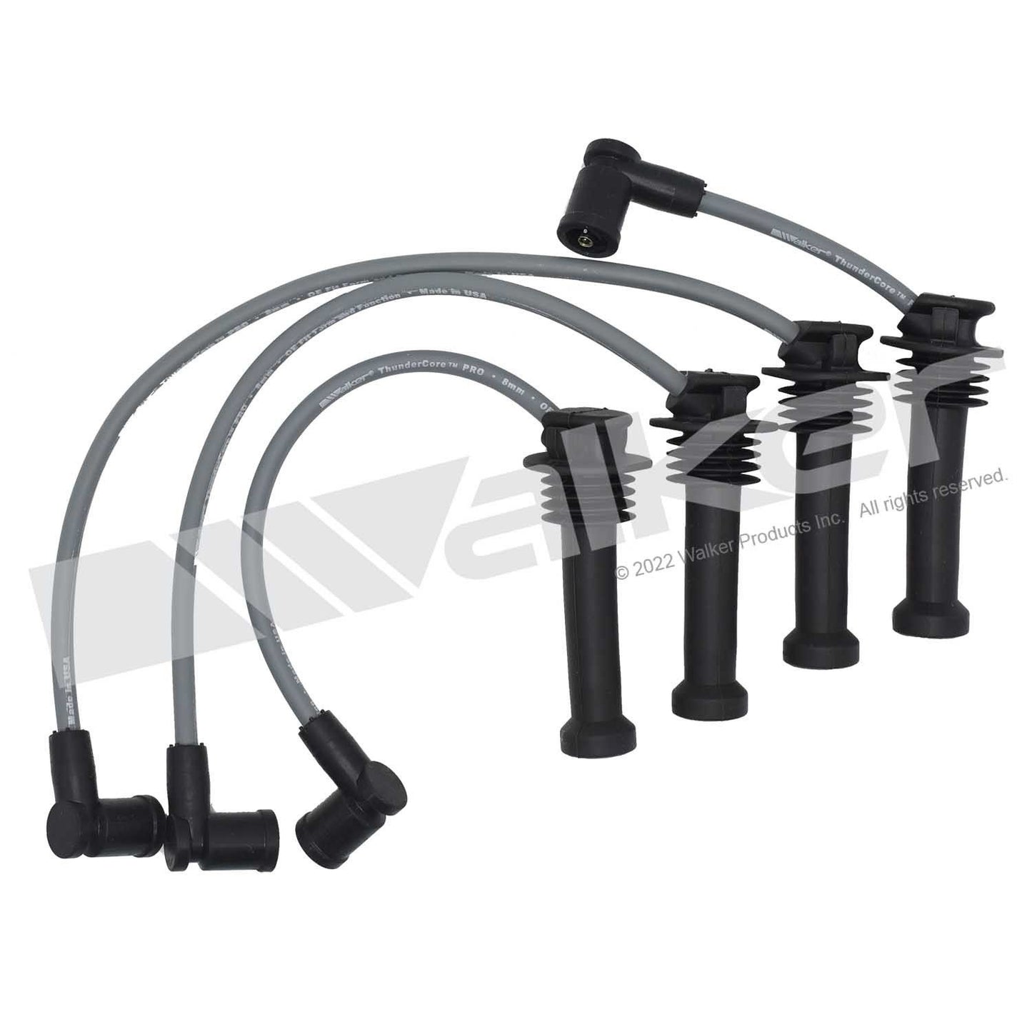 Walker Products ThunderCore PRO 924-2004 Spark Plug Wire Set 8MM 4-CYL 924-2004