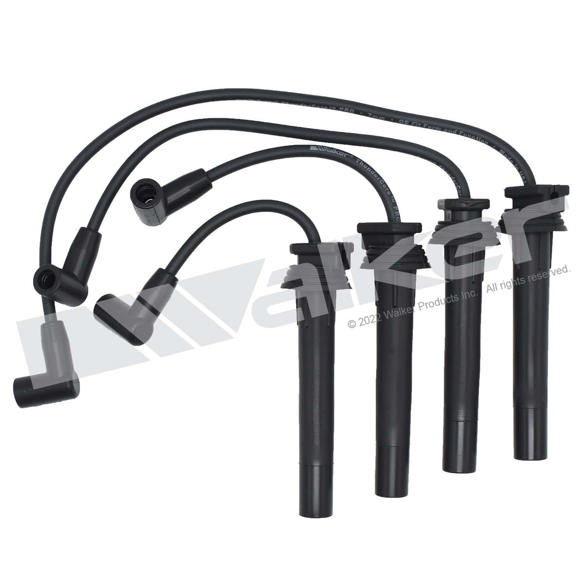 Walker Products ThunderCore PRO 924-2029 Spark Plug Wire Set 7MM 4-CYL 924-2029