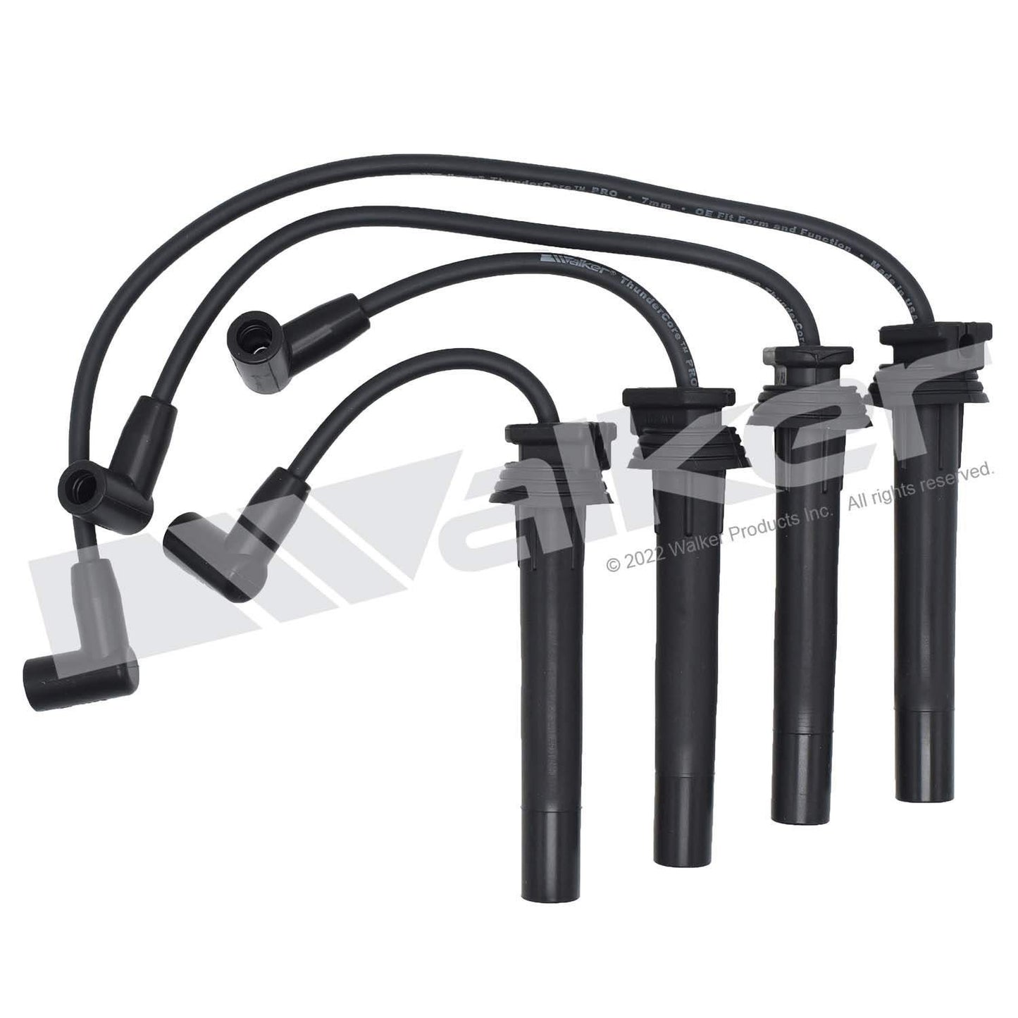 Walker Products ThunderCore PRO 924-2029 Spark Plug Wire Set 7MM 4-CYL 924-2029