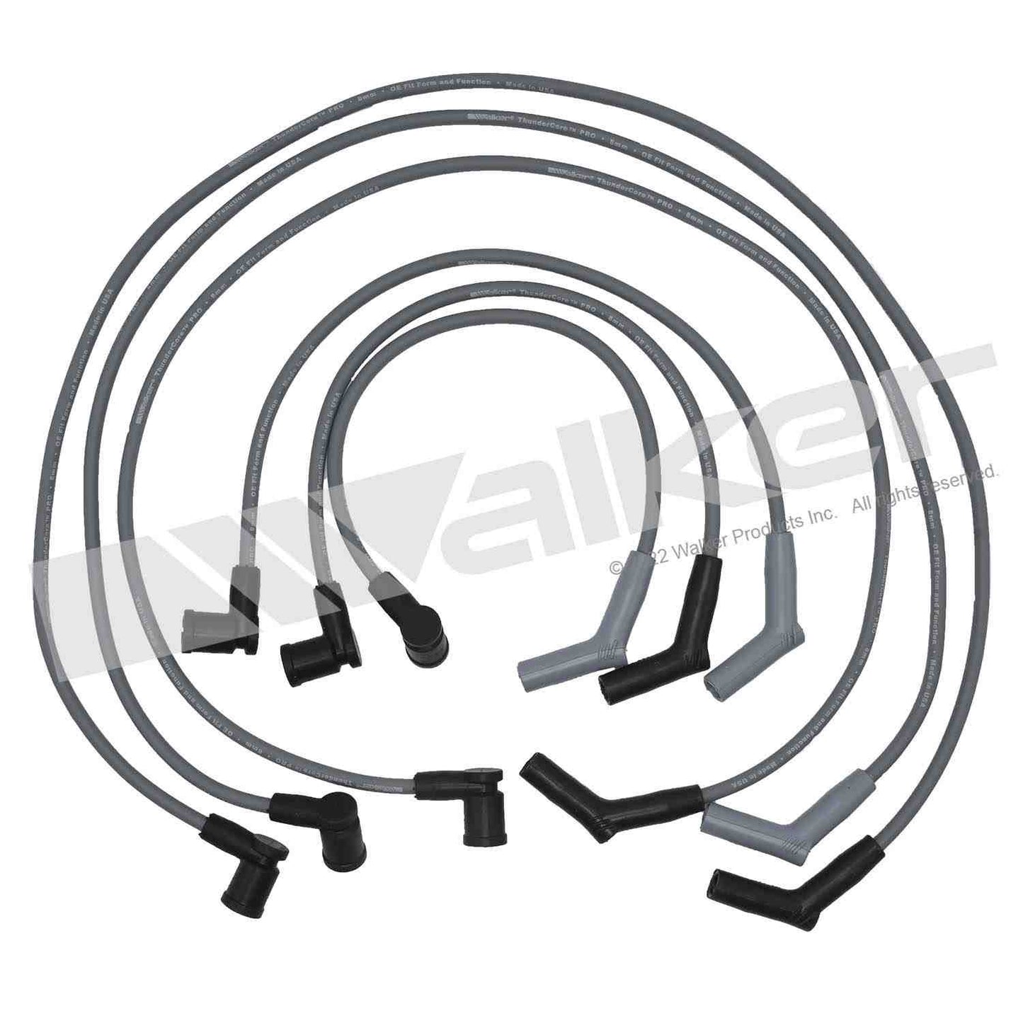 Walker Products ThunderCore PRO 924-2036 Spark Plug Wire Set 8MM 6-CYL 924-2036