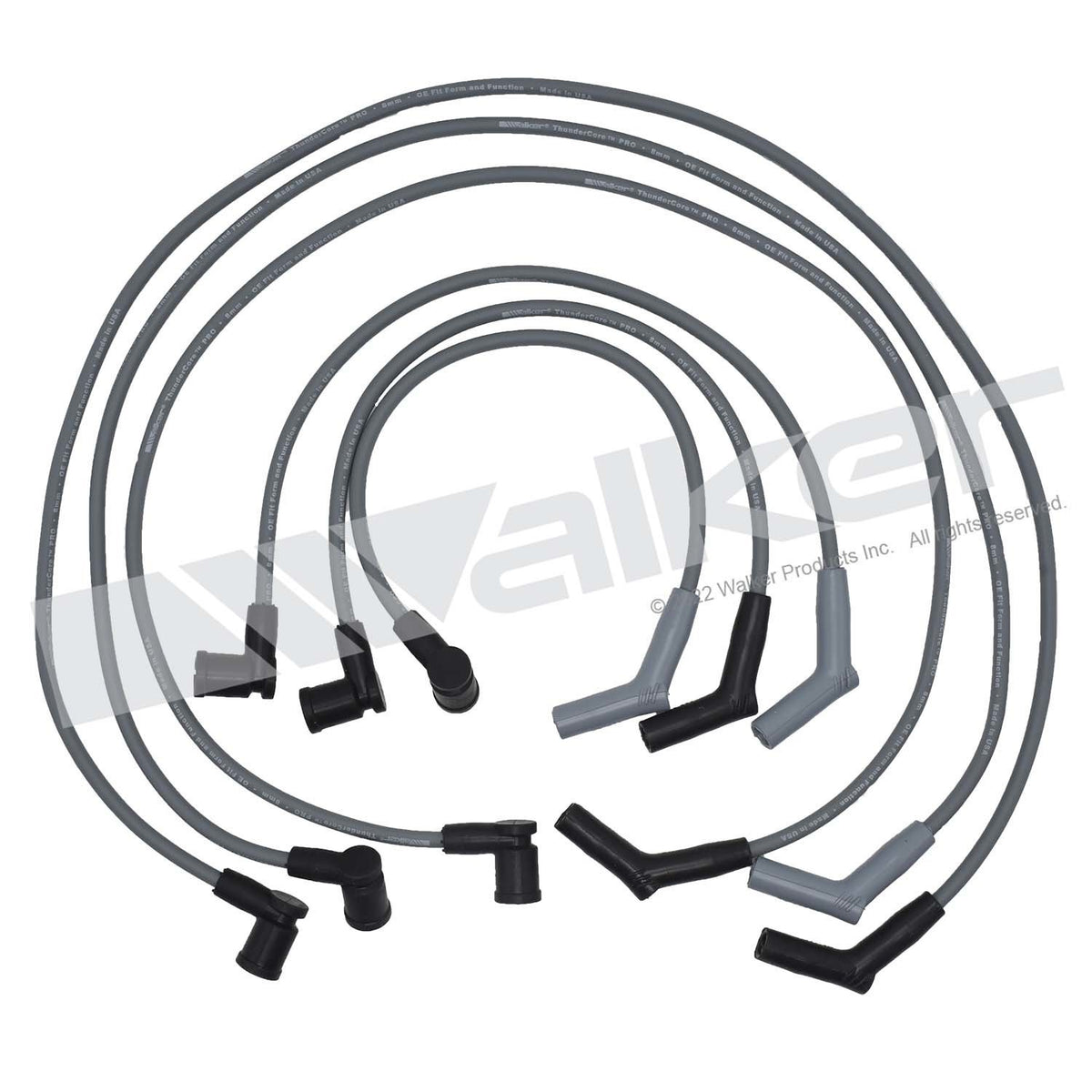 Walker Products ThunderCore PRO 924-2036 Spark Plug Wire Set 8MM 6-CYL 924-2036